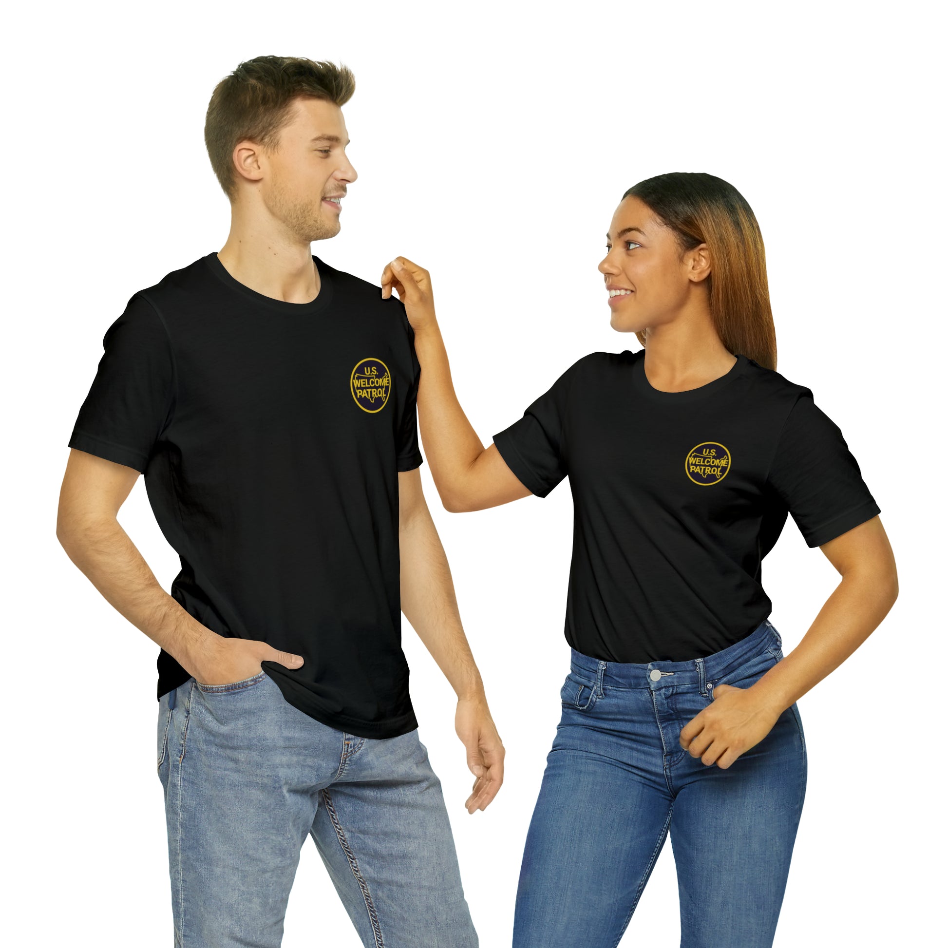 US Welcome Patrol Parody - Unisex Jersey Short Sleeve Tee - OCDandApparel