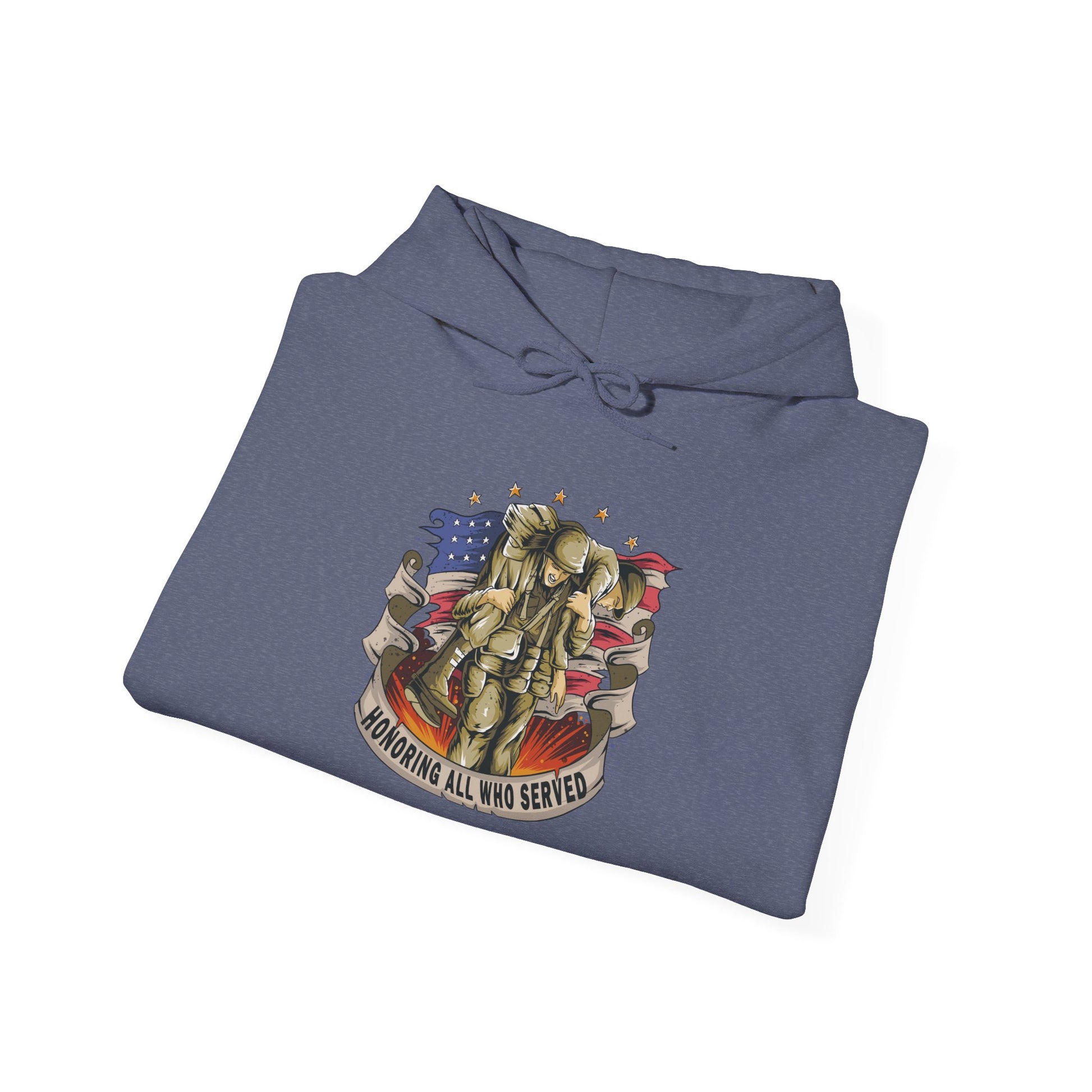 Honoring All Who Served - Unisex Heavy Blend™ Hooded Sweatshirt - OCDandApparel