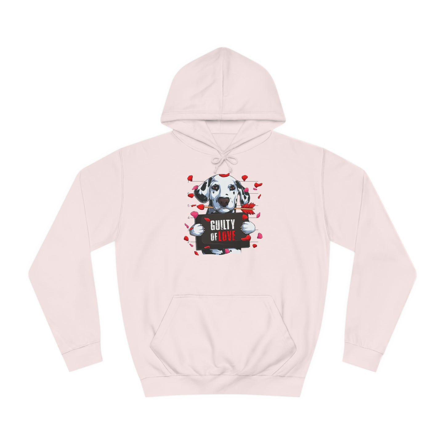 Guilty of Love Dalmatian - Unisex College Hoodie - OCDandApparel