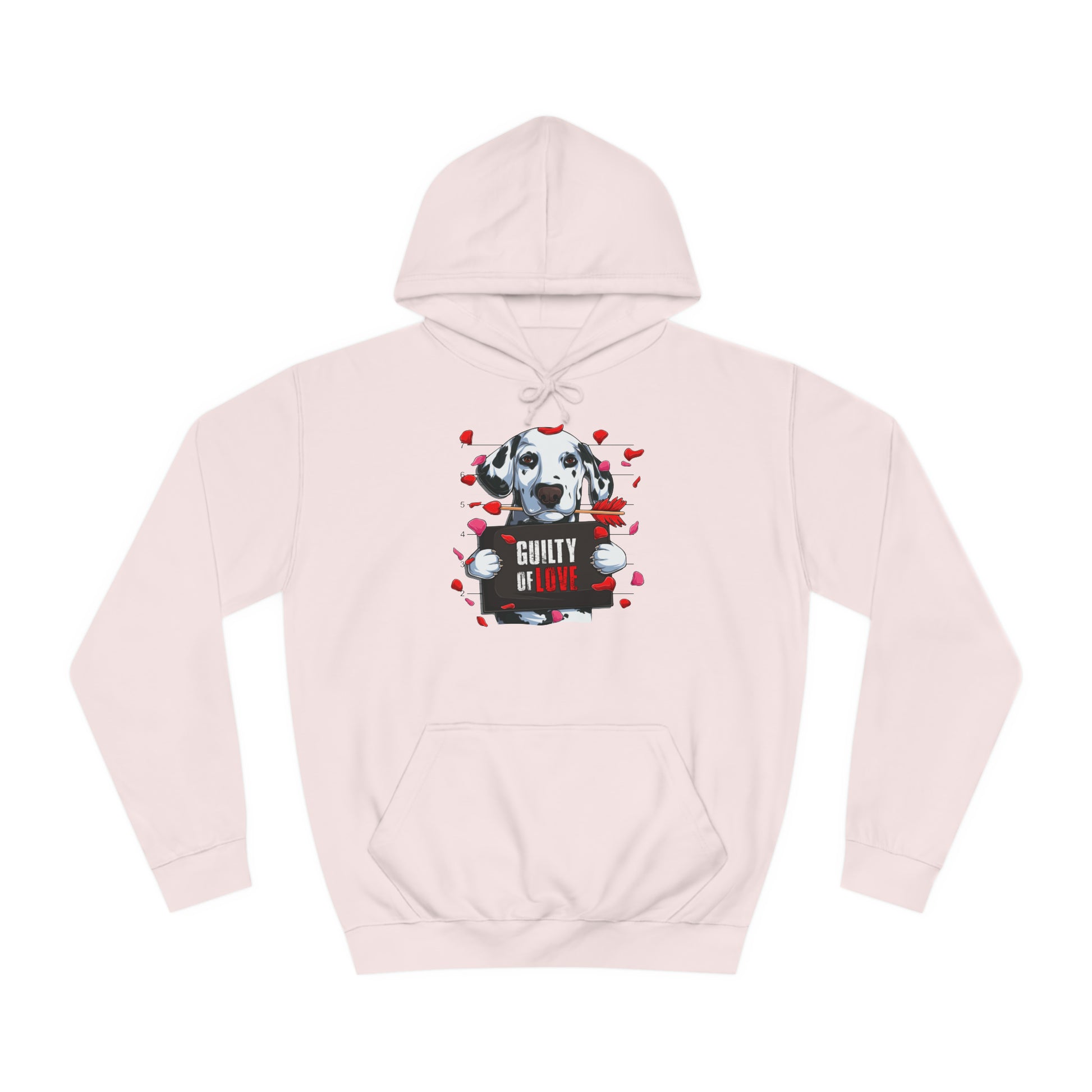 Guilty of Love Dalmatian - Unisex College Hoodie - OCDandApparel