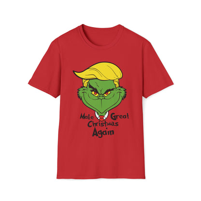 Christmas Great Again Grinchy - Unisex Softstyle T-Shirt - OCDandApparel