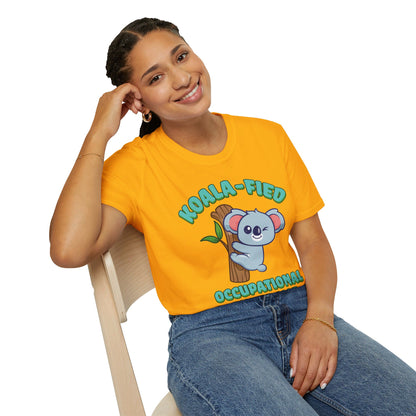 Koala-Fied Occupational Therapist - Unisex Softstyle T-Shirt - OCDandApparel