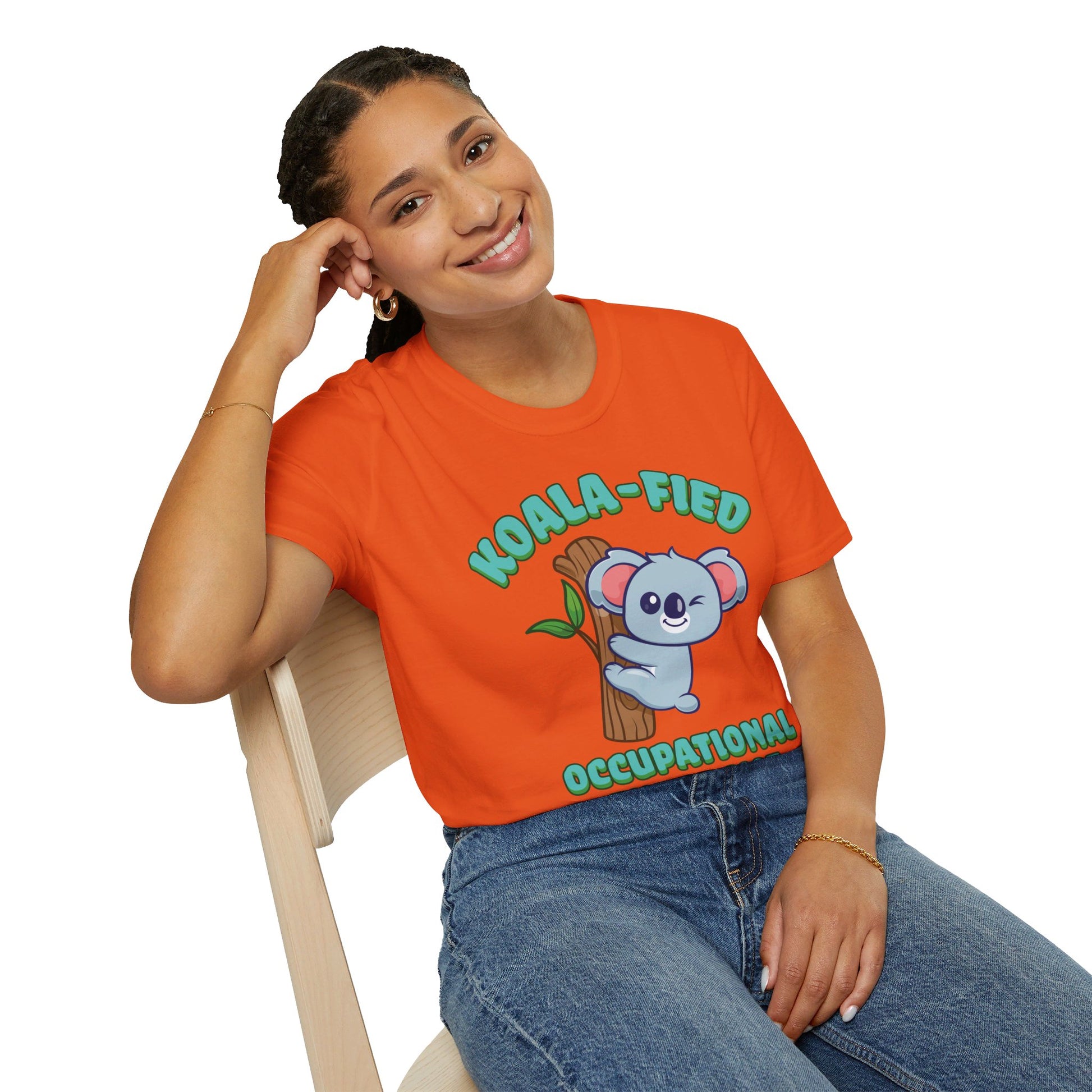 Koala-Fied Occupational Therapist - Unisex Softstyle T-Shirt - OCDandApparel