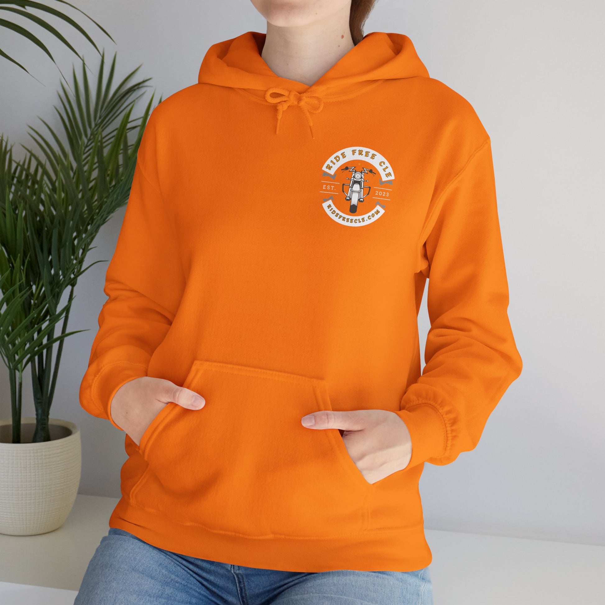 Ride Free CLE - Unisex Heavy Blend™ Hooded Sweatshirt - OCDandApparel