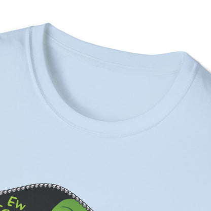 "Ew. People." Grinch in a Zipper Shirt - Unisex Softstyle T-Shirt - OCDandApparel