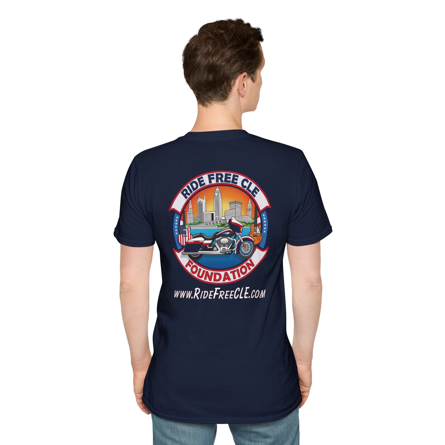 Ride Free CLE - Unisex Softstyle T-Shirt - OCDandApparel