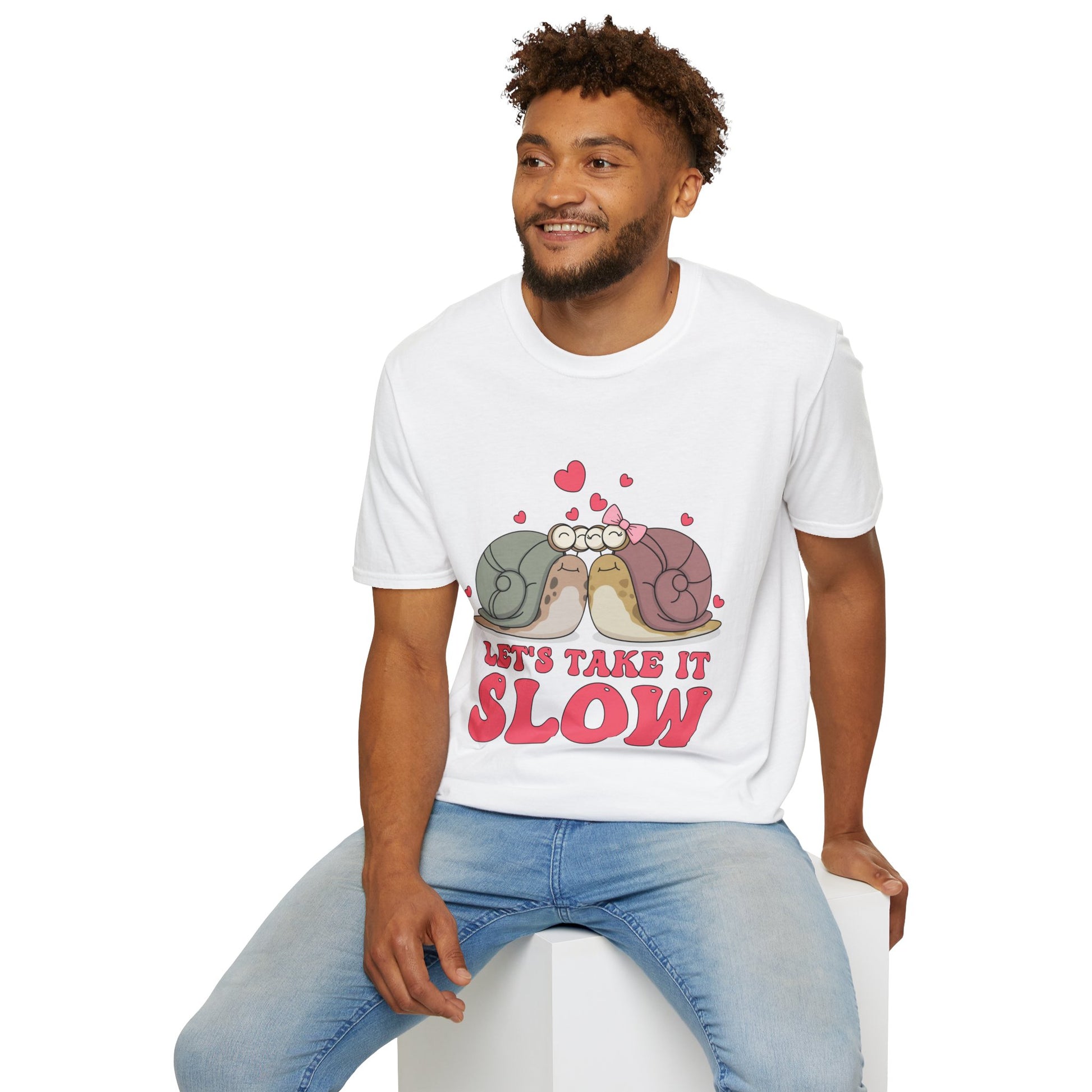 Lets Take it Slow Snails - Unisex Softstyle T-Shirt - OCDandApparel