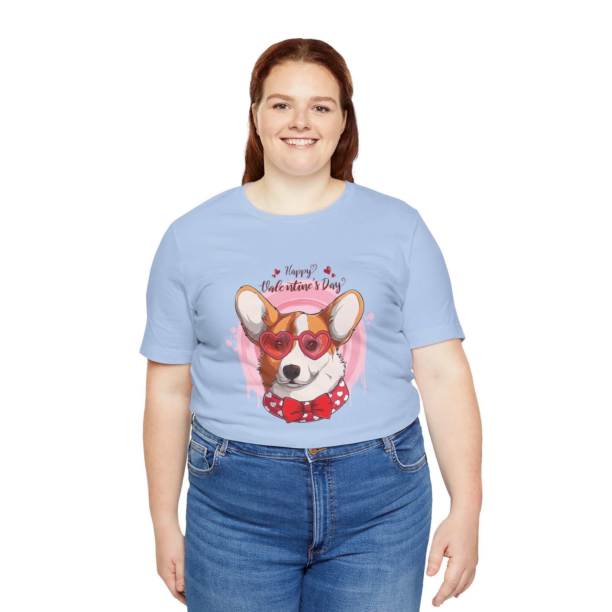 Valentines Day Corgi - Unisex Jersey Short Sleeve Tee - OCDandApparel