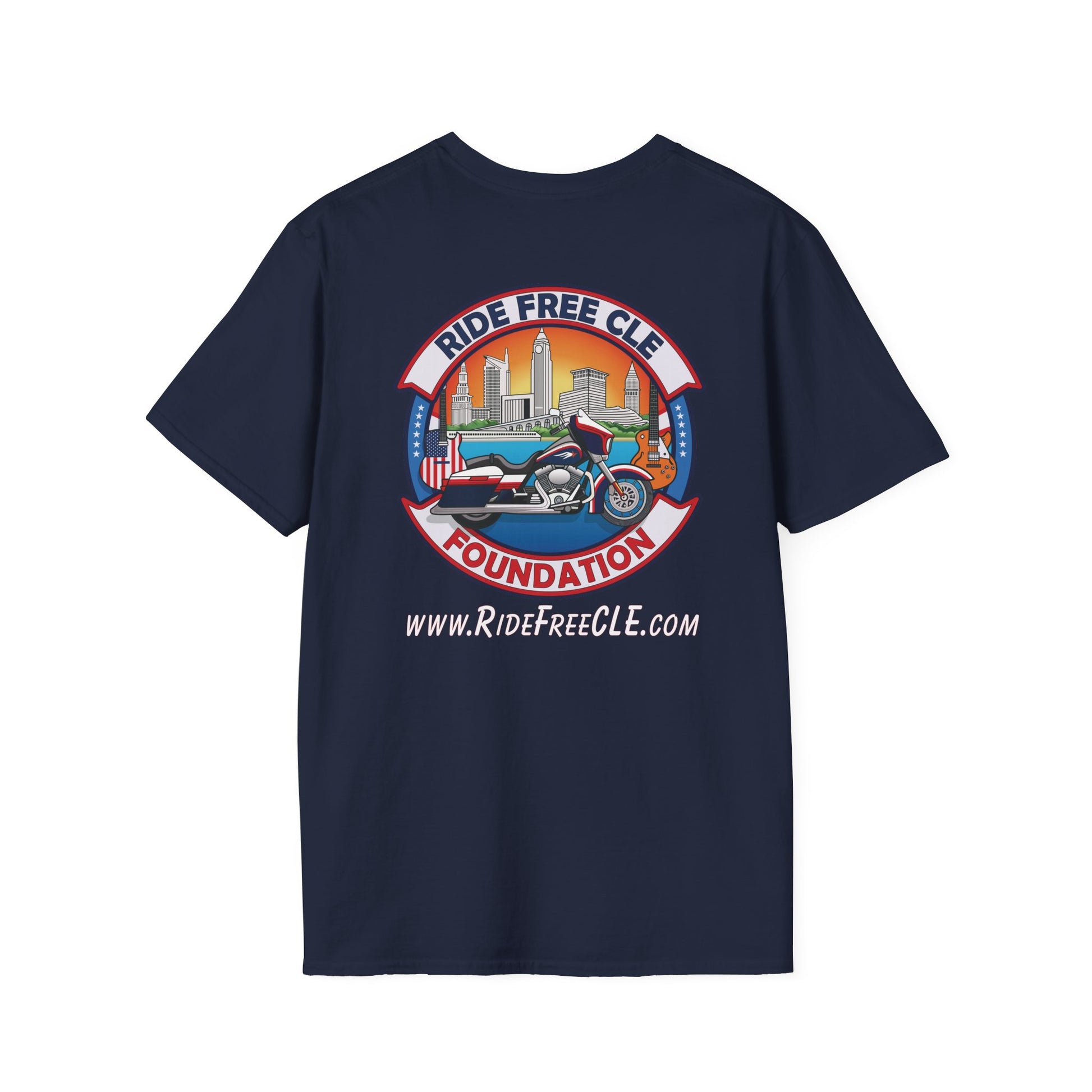 Ride Free CLE - Unisex Softstyle T-Shirt - OCDandApparel