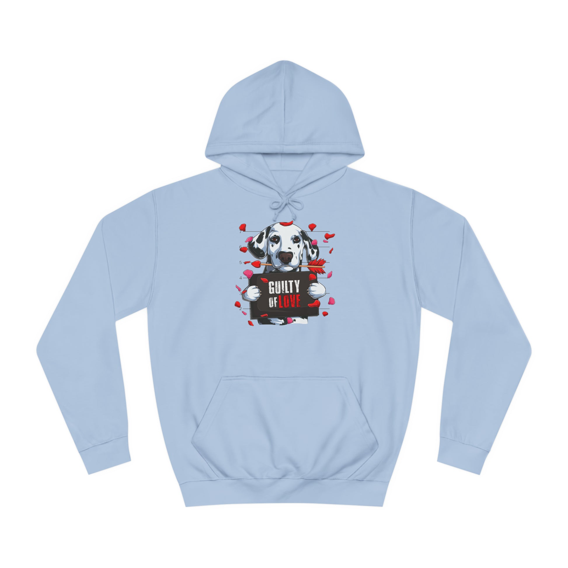 Guilty of Love Dalmatian - Unisex College Hoodie - OCDandApparel