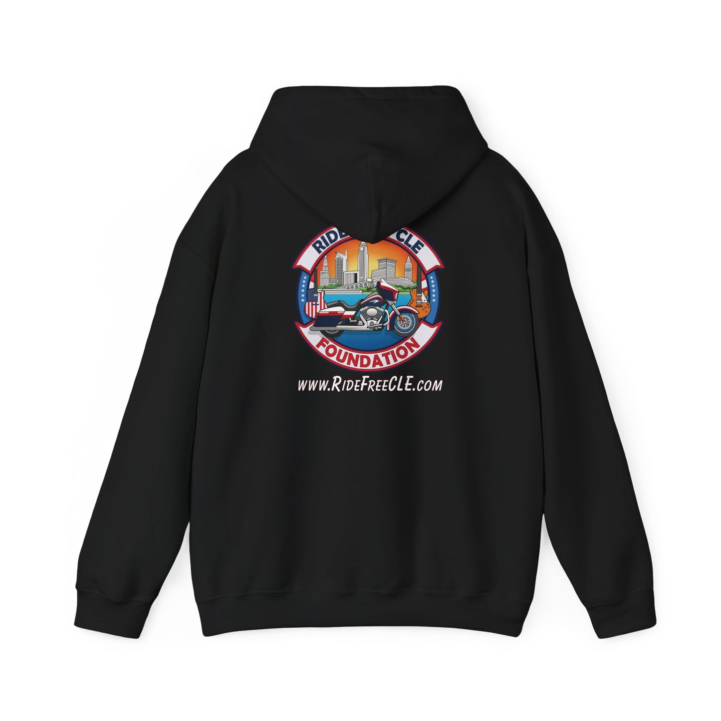 Ride Free CLE - Unisex Heavy Blend™ Hooded Sweatshirt - OCDandApparel
