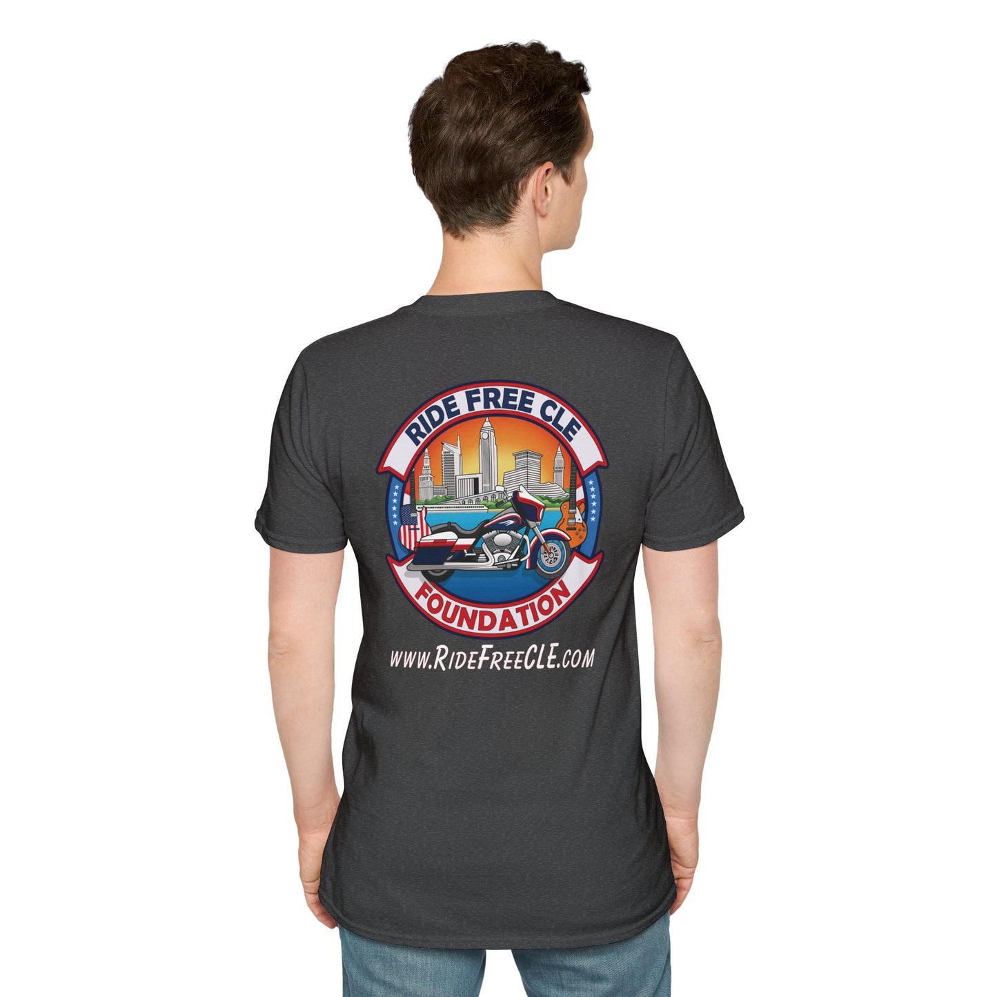 Ride Free CLE - Unisex Softstyle T-Shirt - OCDandApparel