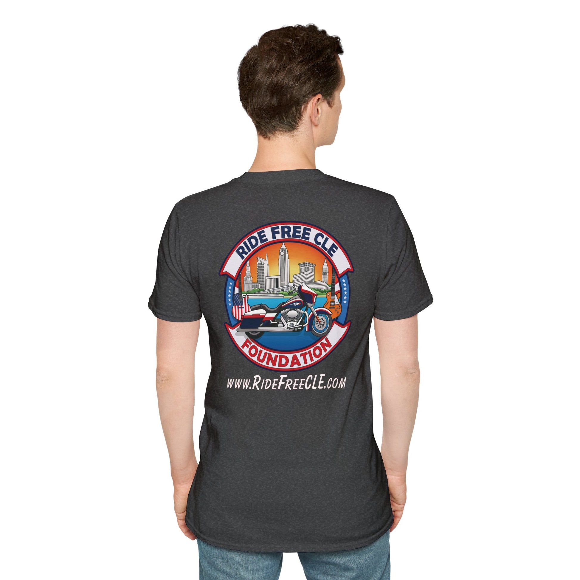 Ride Free CLE - Unisex Softstyle T-Shirt - OCDandApparel