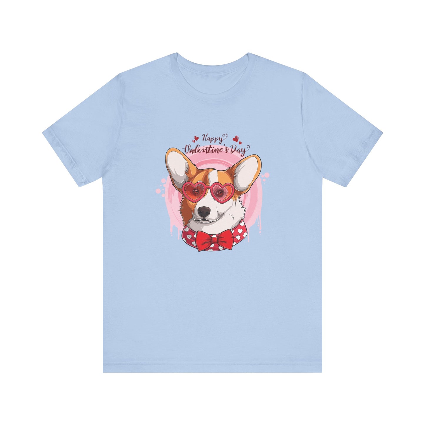 Valentines Day Corgi - Unisex Jersey Short Sleeve Tee - OCDandApparel