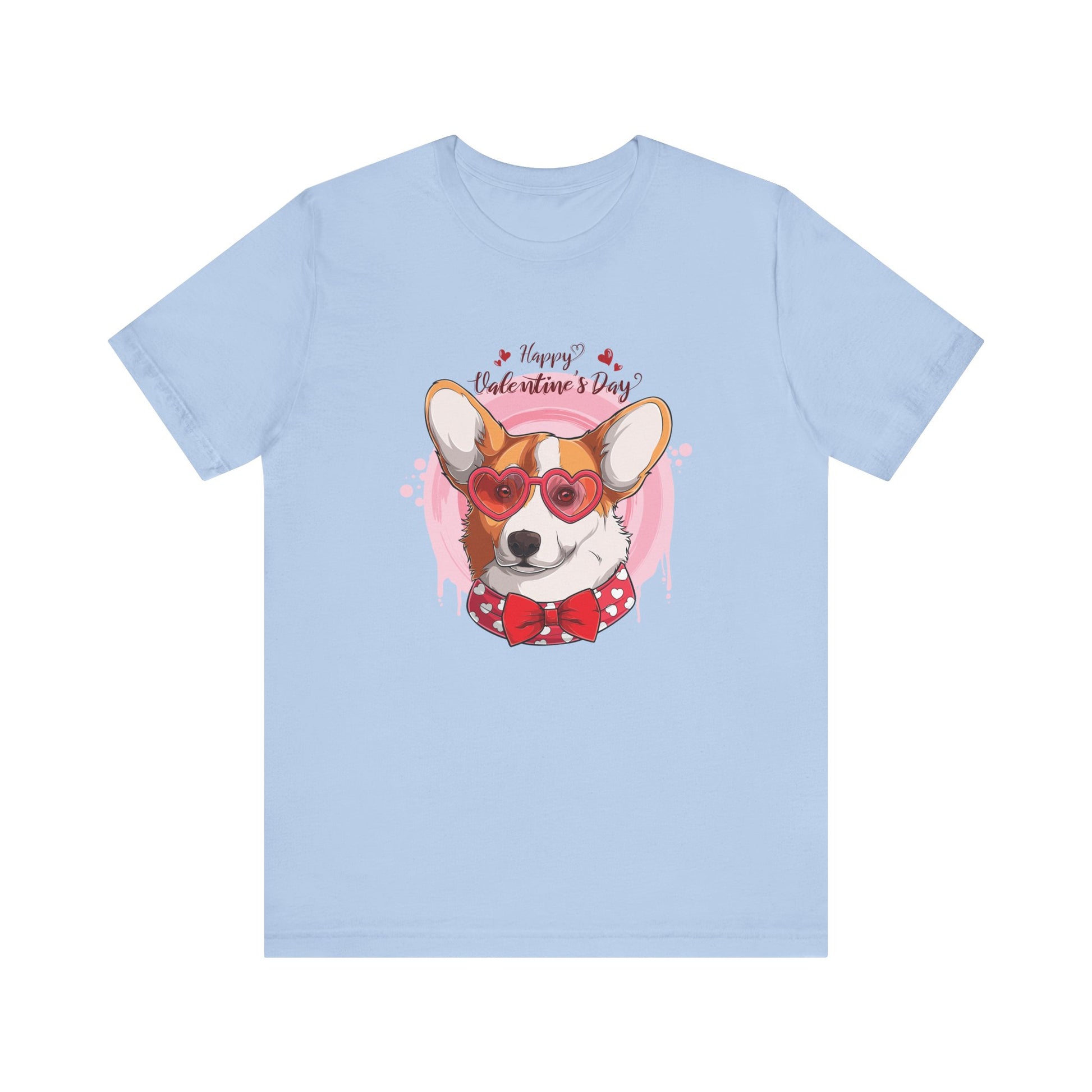 Valentines Day Corgi - Unisex Jersey Short Sleeve Tee - OCDandApparel