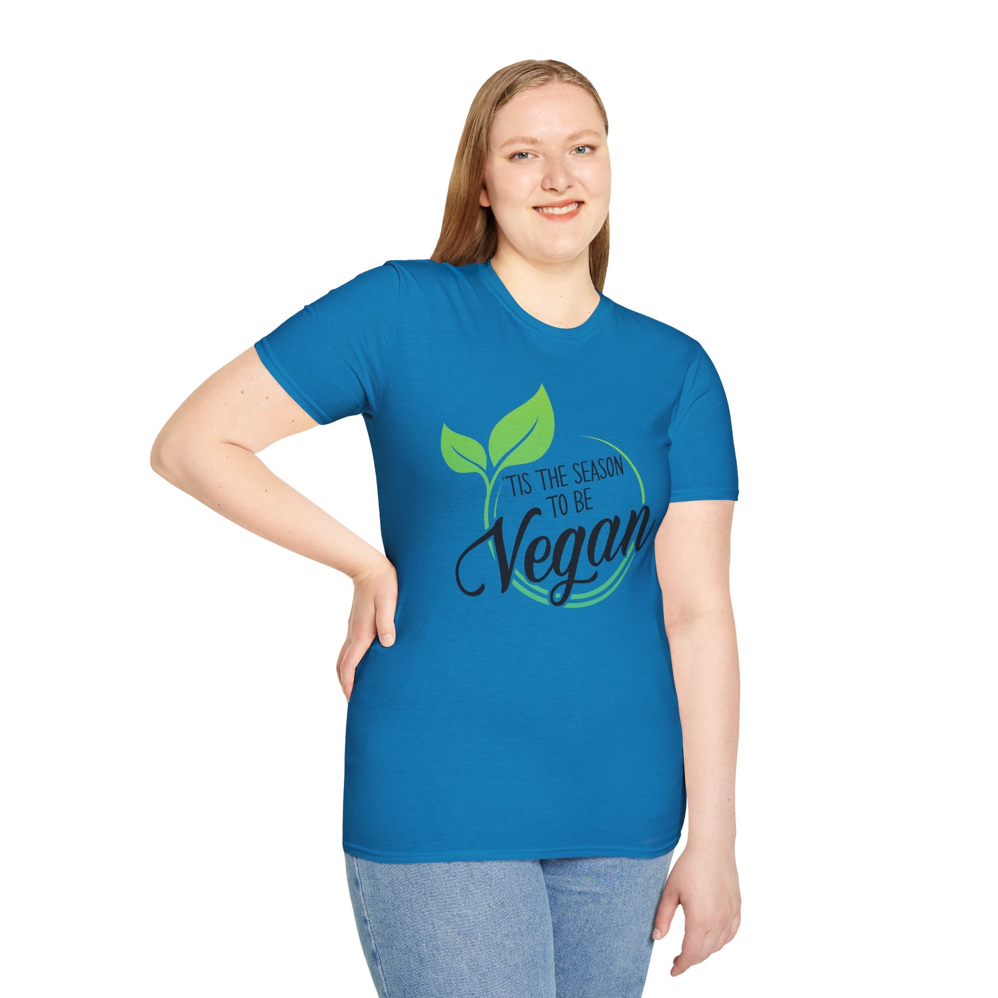 Tis the Season to be Vegan - Unisex Softstyle T-Shirt - OCDandApparel