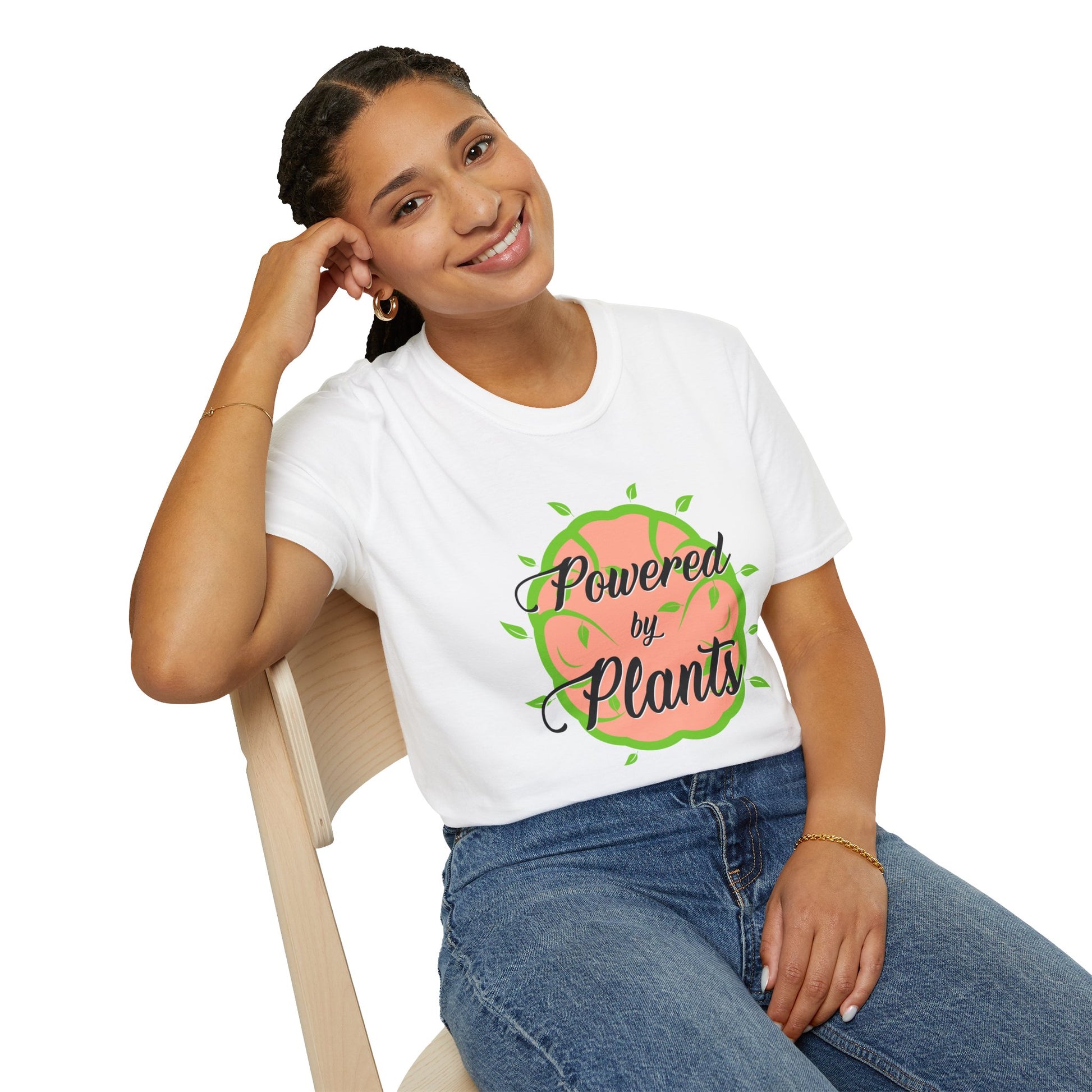 Powered by Plants - Unisex Softstyle T-Shirt - OCDandApparel