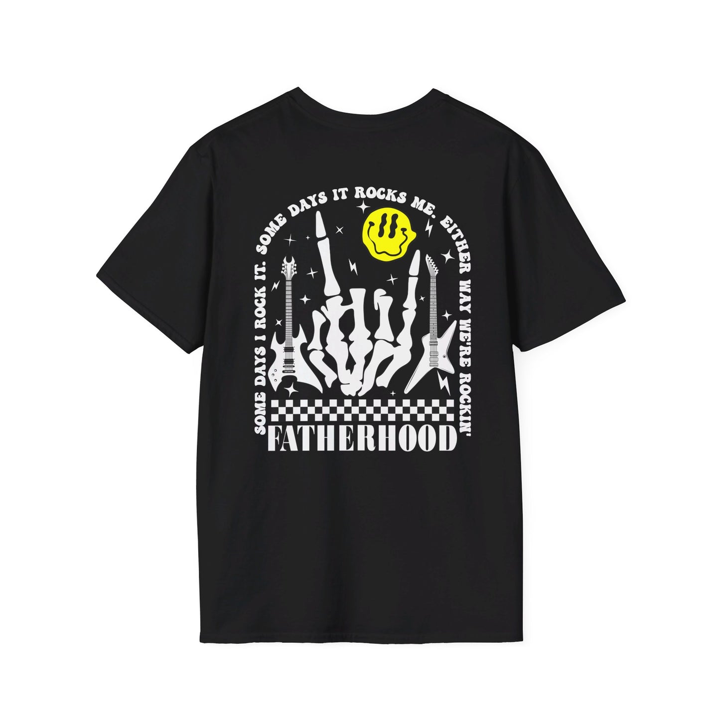 Rockin' Fatherhood - Unisex Softstyle T-Shirt - OCDandApparel
