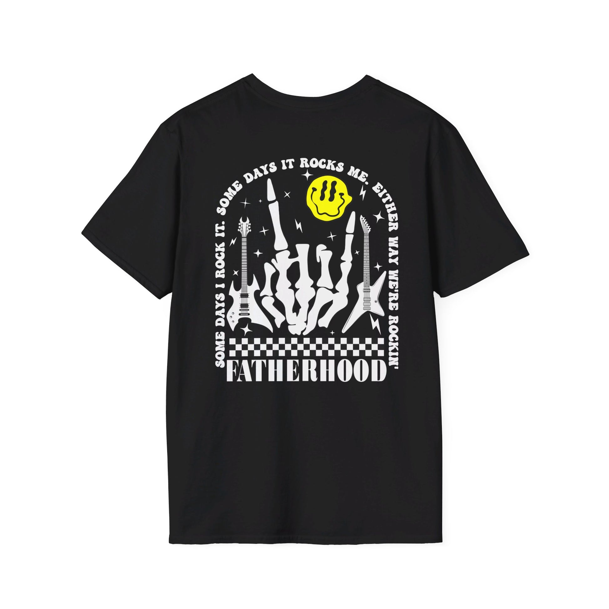 Rockin' Fatherhood - Unisex Softstyle T-Shirt - OCDandApparel