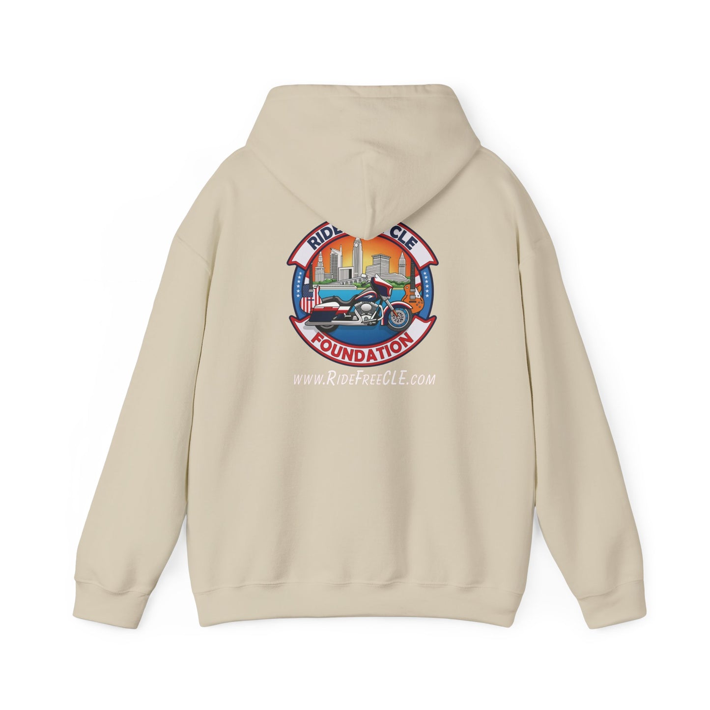 Ride Free CLE - Unisex Heavy Blend™ Hooded Sweatshirt - OCDandApparel