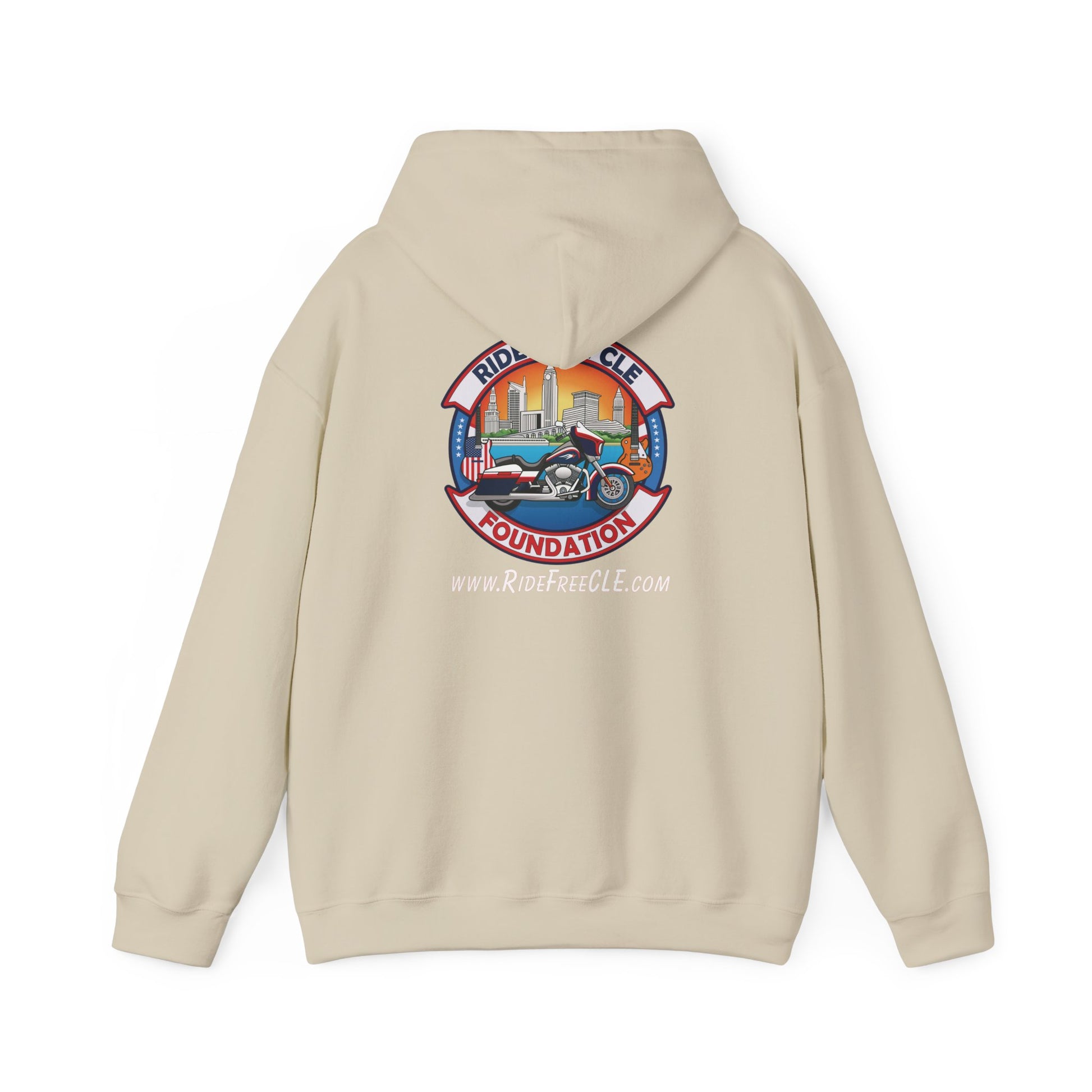Ride Free CLE - Unisex Heavy Blend™ Hooded Sweatshirt - OCDandApparel