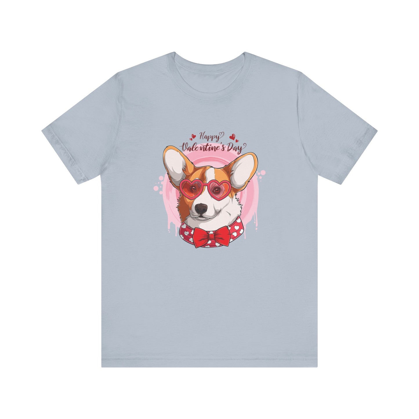 Valentines Day Corgi - Unisex Jersey Short Sleeve Tee - OCDandApparel