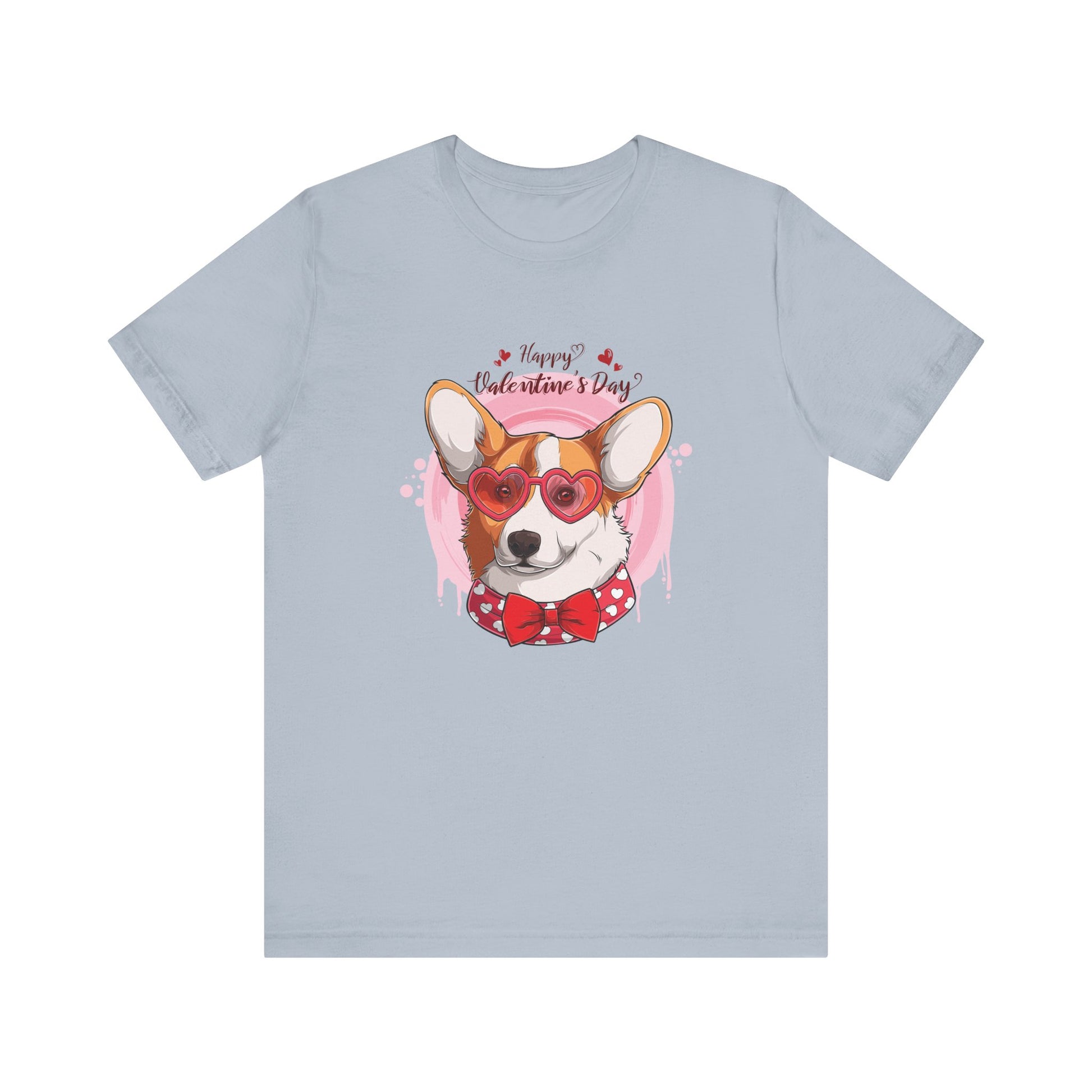 Valentines Day Corgi - Unisex Jersey Short Sleeve Tee - OCDandApparel