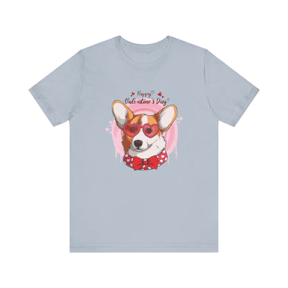 Valentines Day Corgi - Unisex Jersey Short Sleeve Tee - OCDandApparel