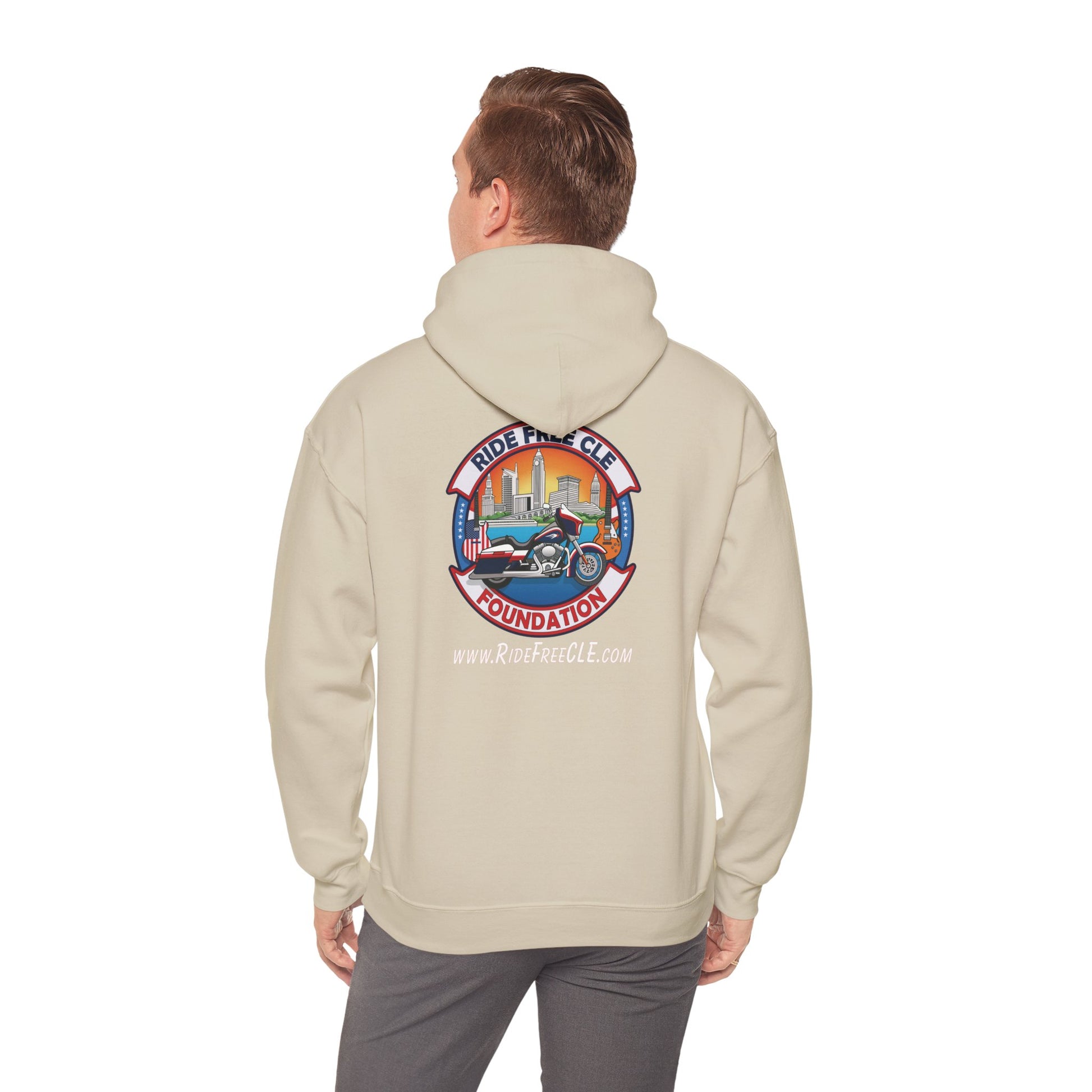 Ride Free CLE - Unisex Heavy Blend™ Hooded Sweatshirt - OCDandApparel