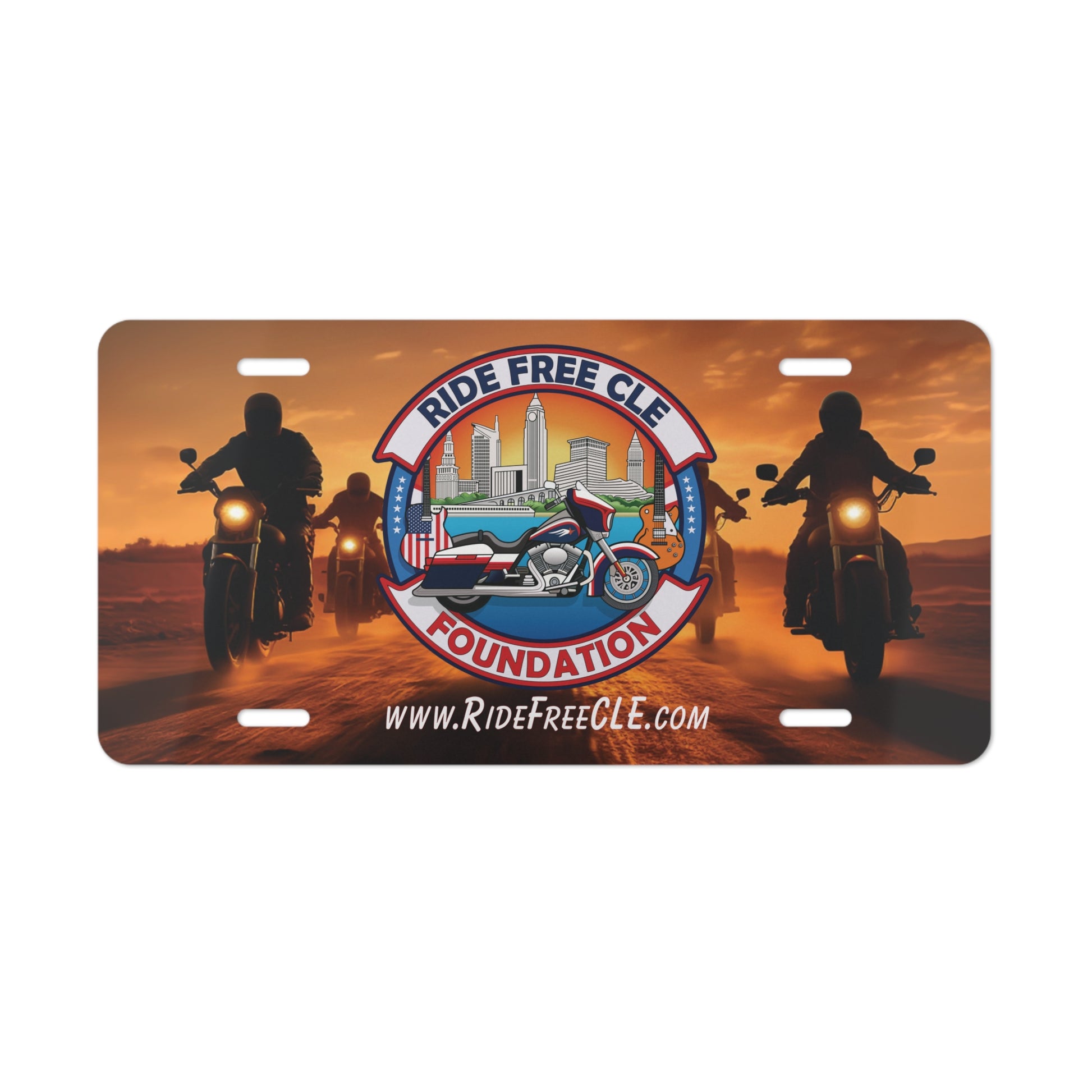 Ride Free CLE - Vanity Plate - OCDandApparel