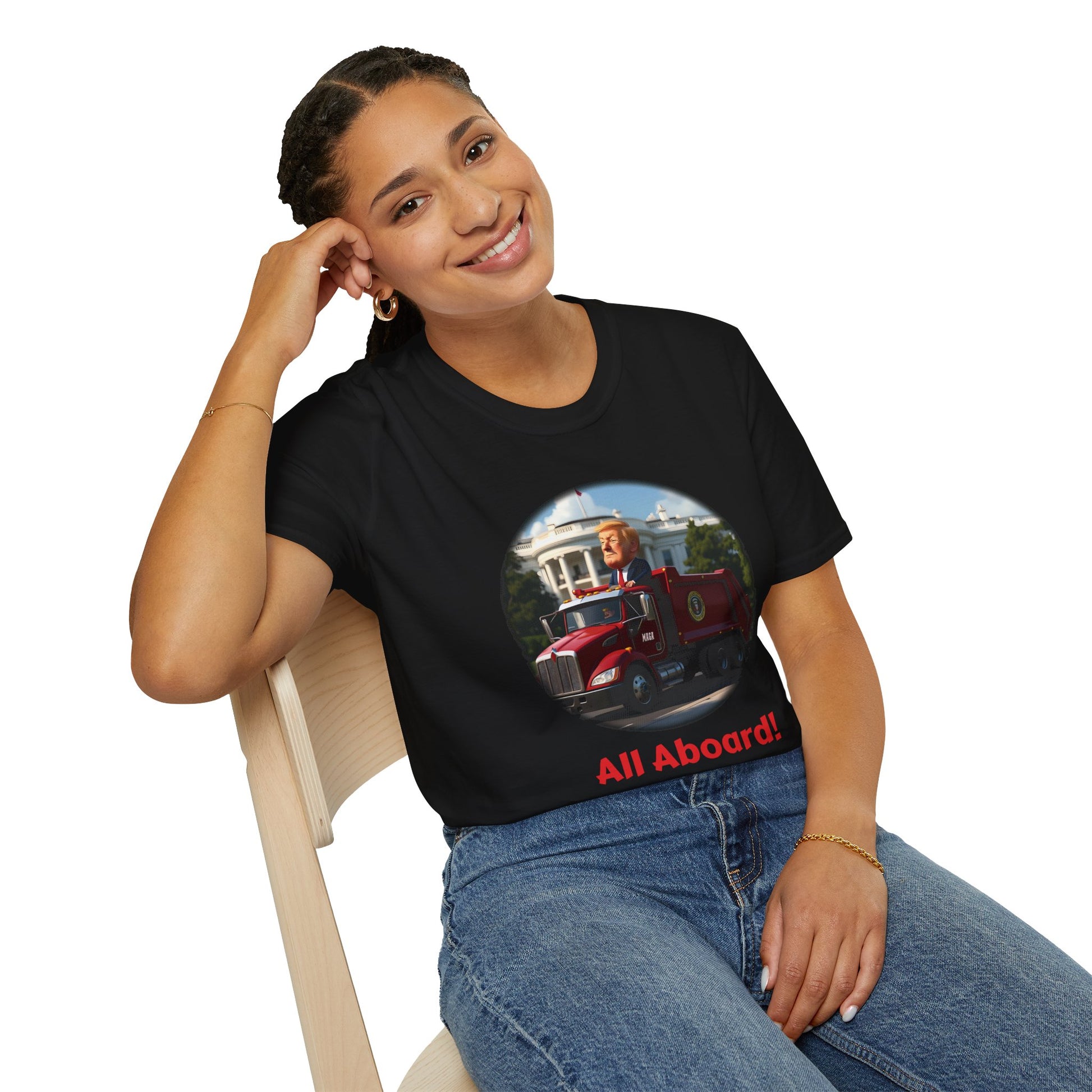 Garbage Truck Trump - Unisex Softstyle T-Shirt - OCDandApparel