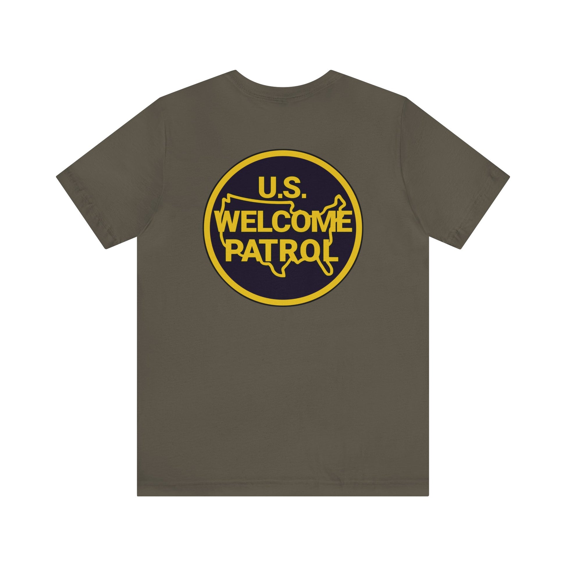US Welcome Patrol Parody - Unisex Jersey Short Sleeve Tee - OCDandApparel