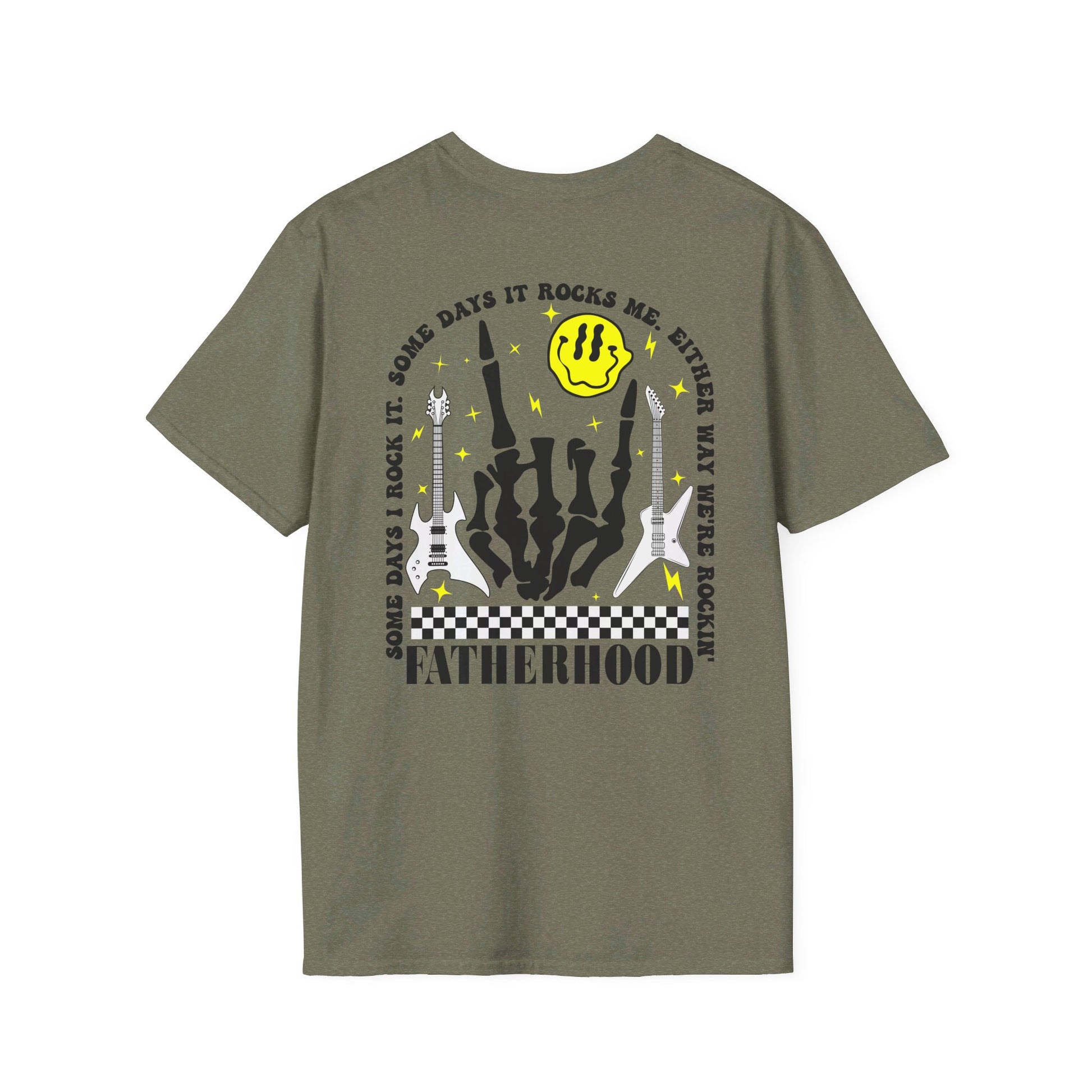 Rockin' Fatherhood - Unisex Softstyle T-Shirt - OCDandApparel