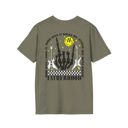 Rockin' Fatherhood - Unisex Softstyle T-Shirt - OCDandApparel