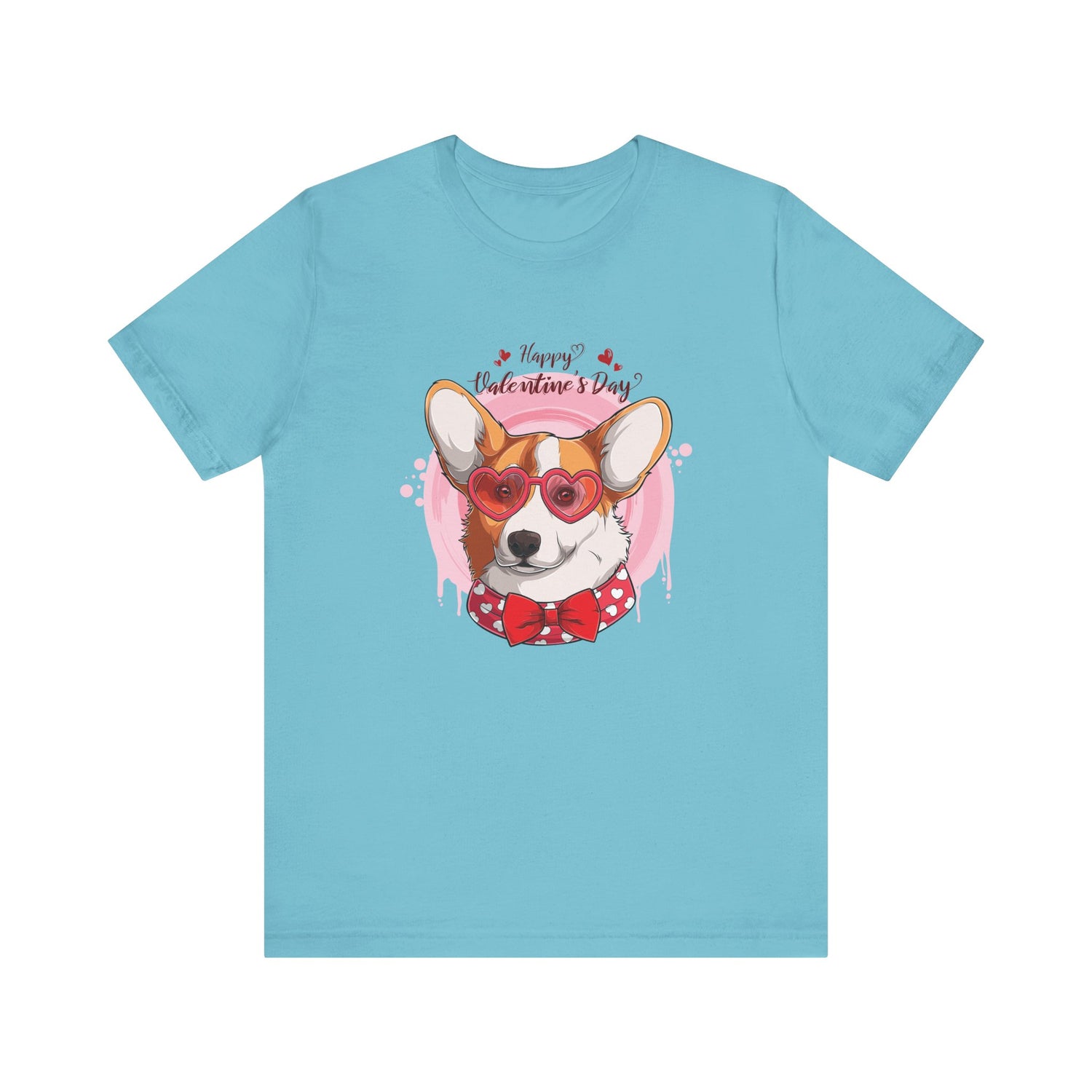 Valentines Day Corgi - Unisex Jersey Short Sleeve Tee - OCDandApparel