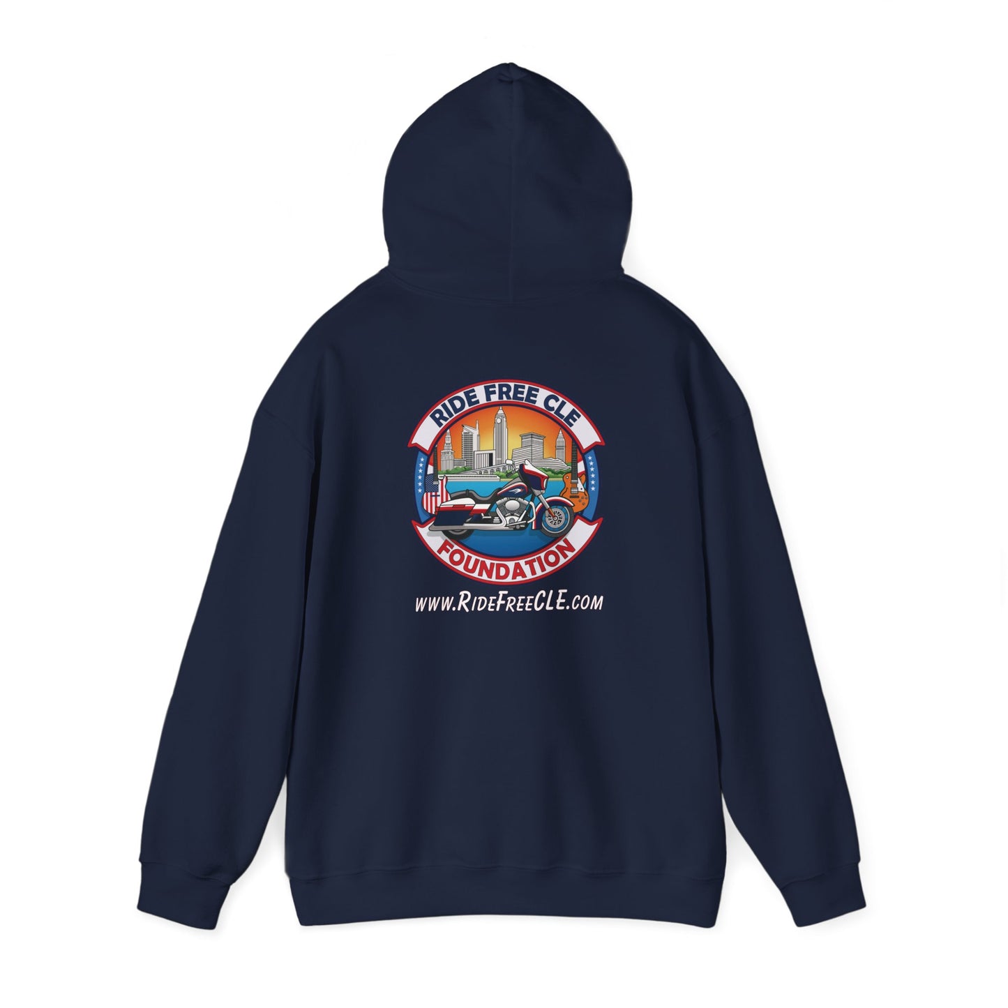 Ride Free CLE - Unisex Heavy Blend™ Hooded Sweatshirt - OCDandApparel