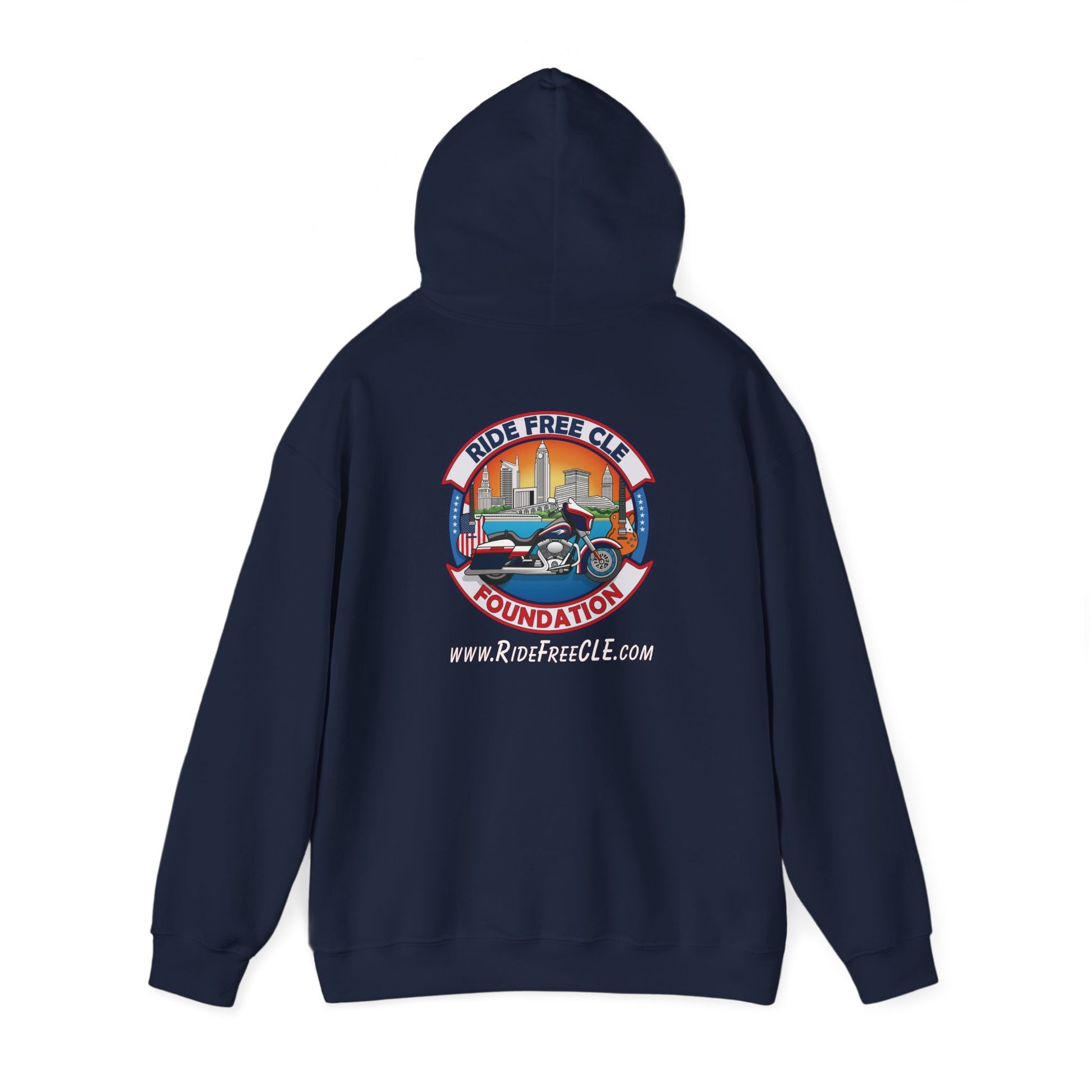Ride Free CLE - Unisex Heavy Blend™ Hooded Sweatshirt - OCDandApparel