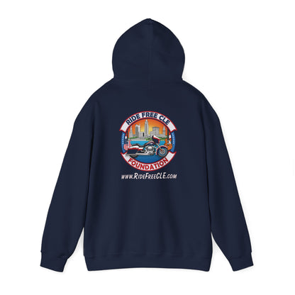 Ride Free CLE - Unisex Heavy Blend™ Hooded Sweatshirt - OCDandApparel