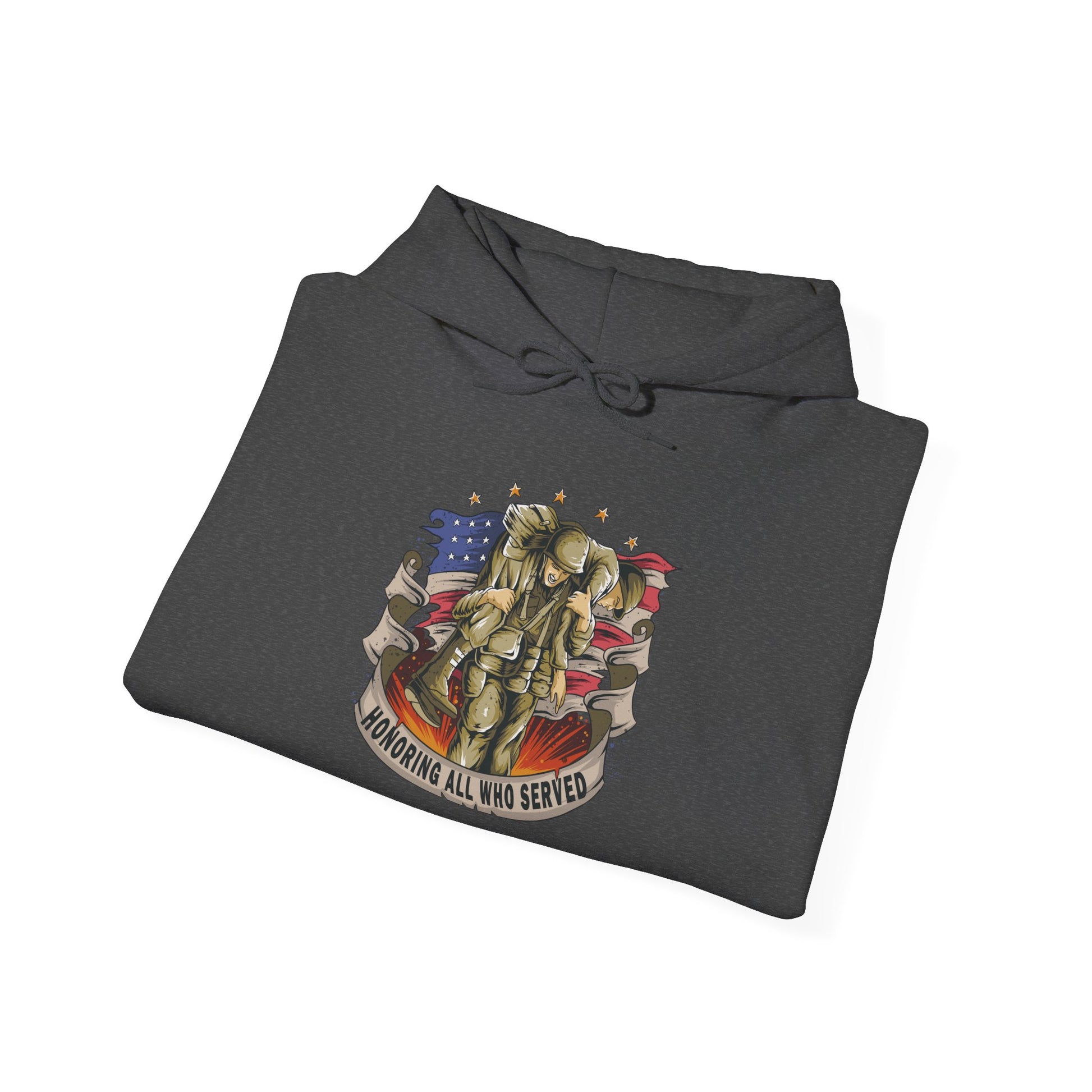 Honoring All Who Served - Unisex Heavy Blend™ Hooded Sweatshirt - OCDandApparel