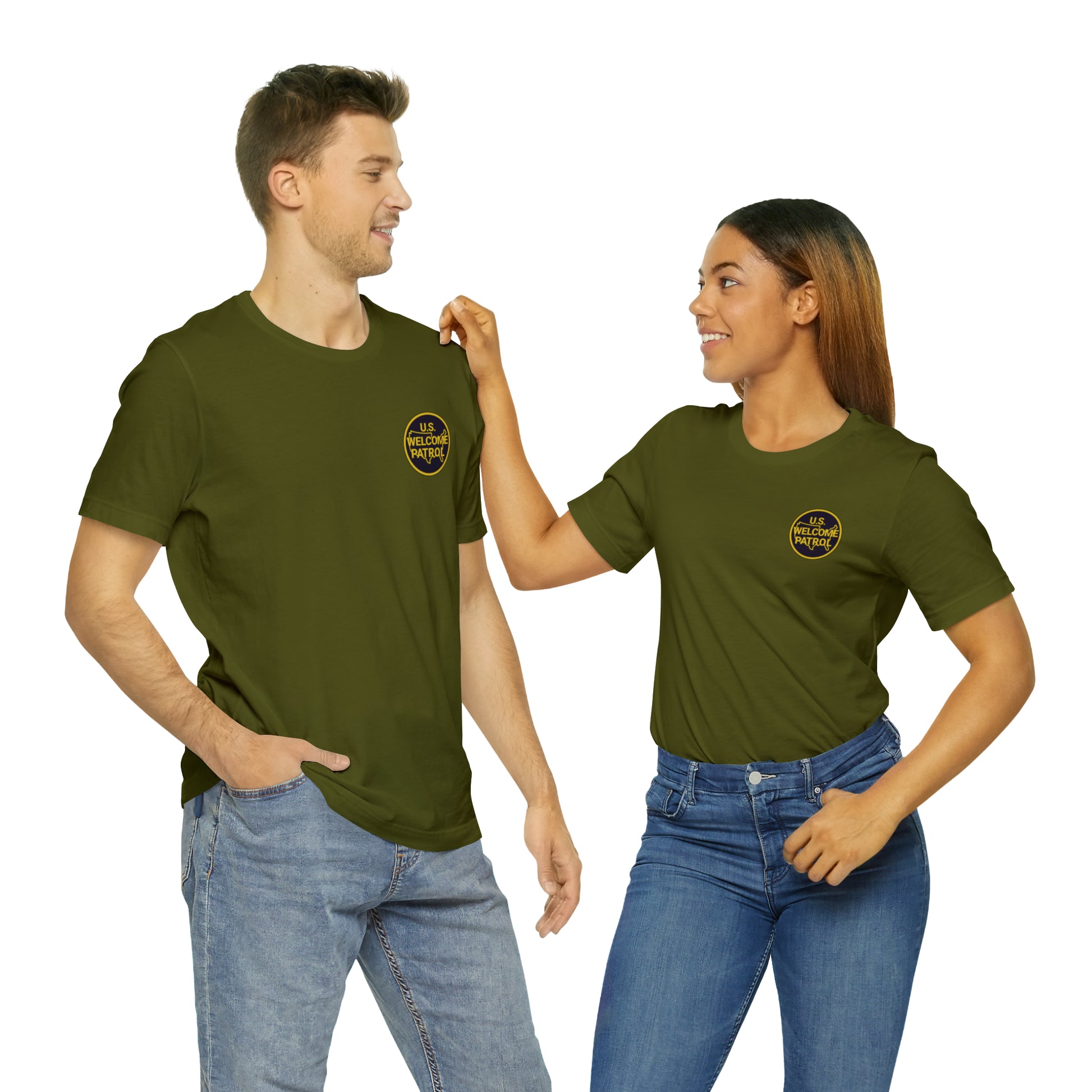 US Welcome Patrol Parody - Unisex Jersey Short Sleeve Tee - OCDandApparel