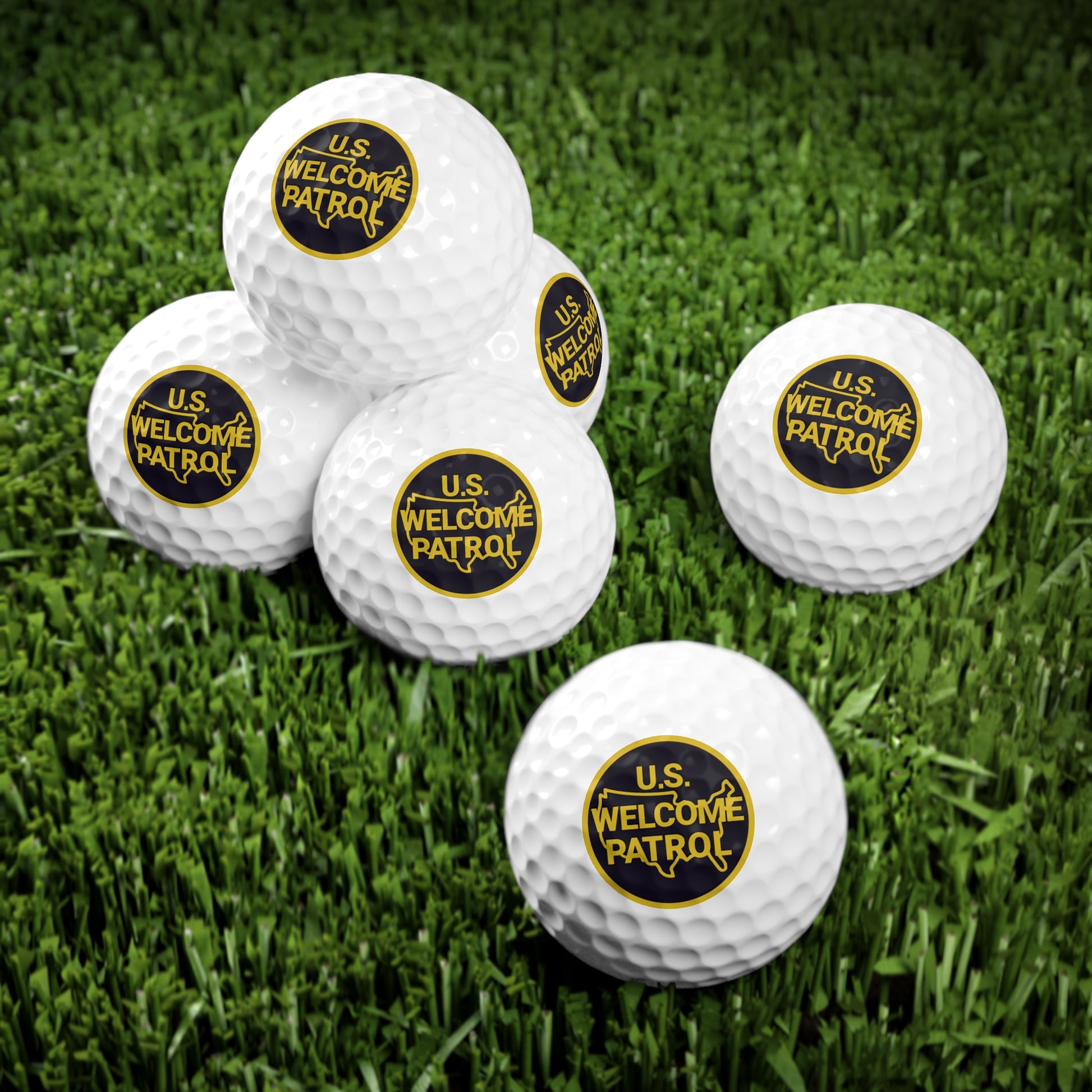 US Welcome Patrol Parody - Golf Balls, 6pcs - OCDandApparel