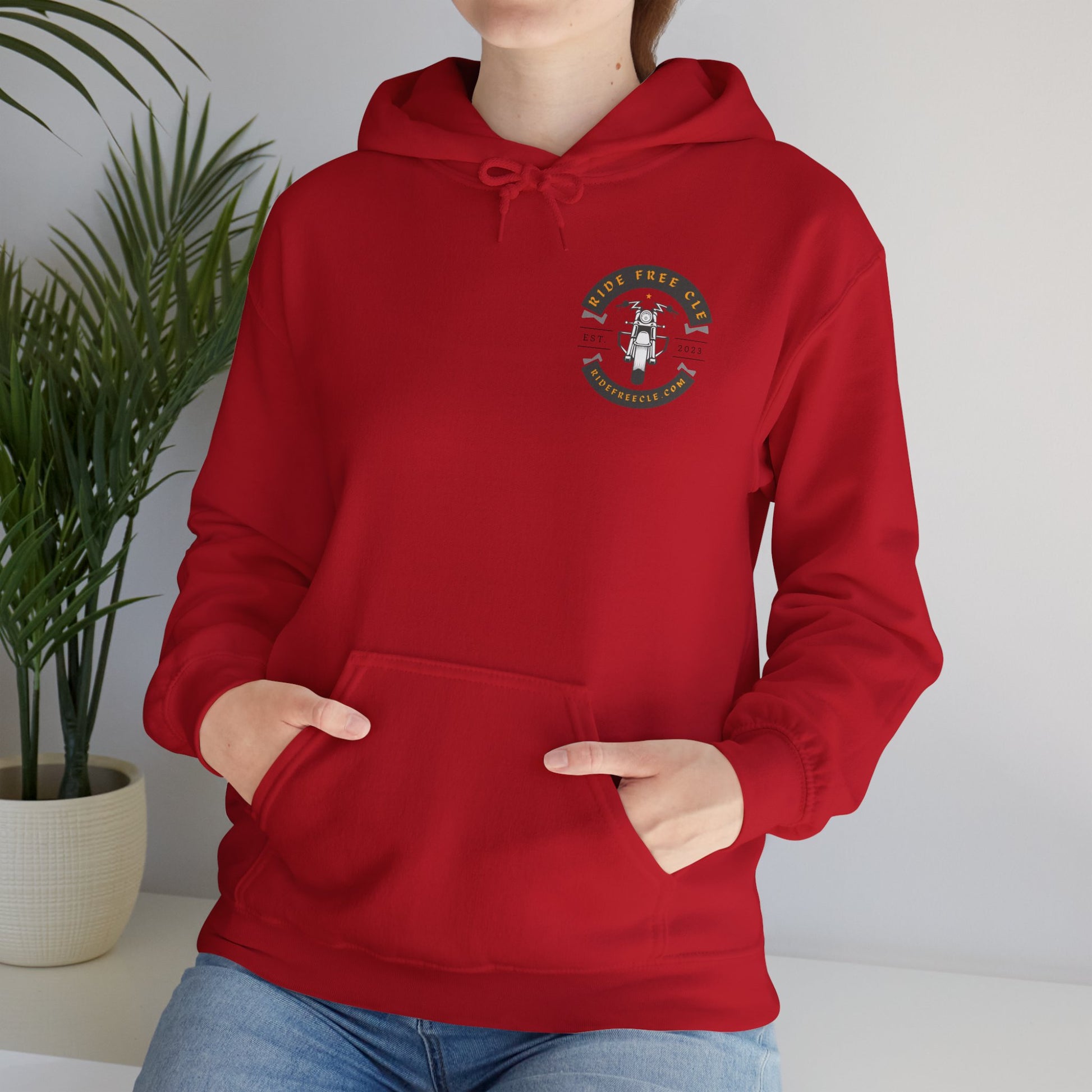 Ride Free CLE - Unisex Heavy Blend™ Hooded Sweatshirt - OCDandApparel