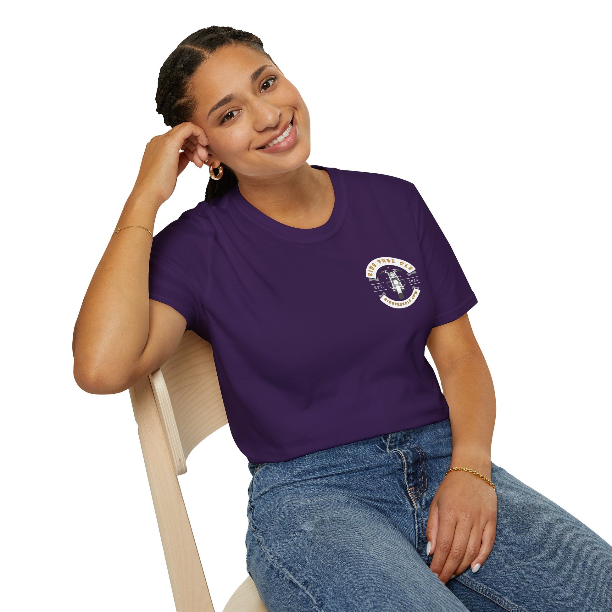 Ride Free CLE - Unisex Softstyle T-Shirt - OCDandApparel