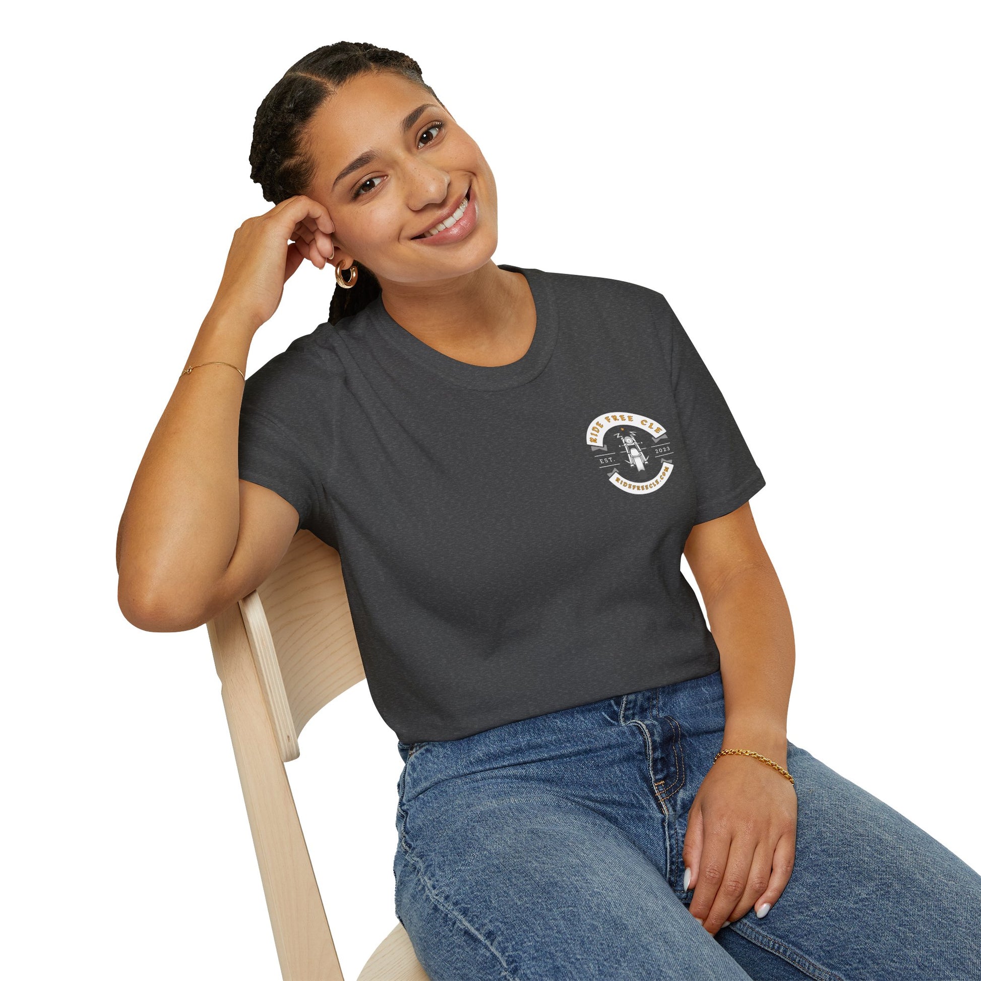 Ride Free CLE - Unisex Softstyle T-Shirt - OCDandApparel
