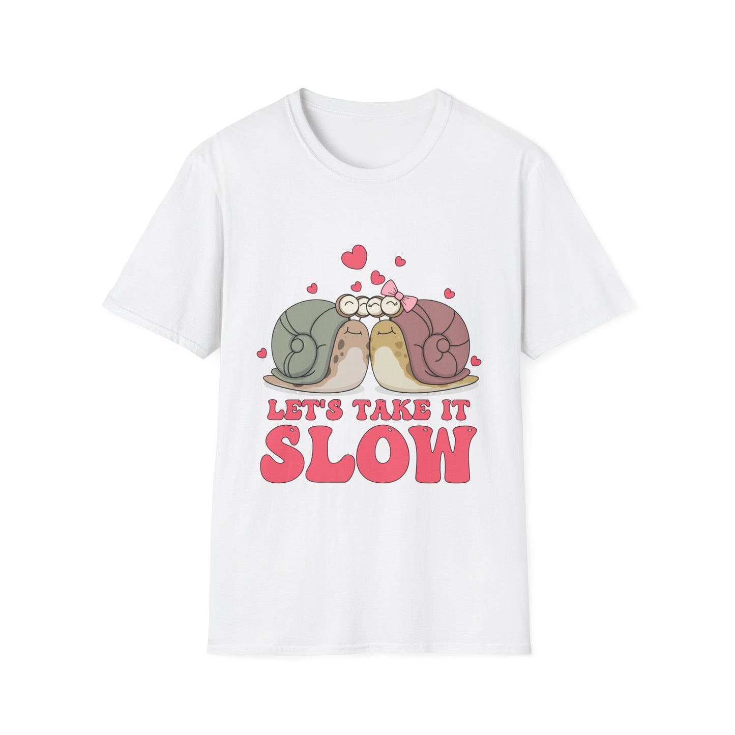 Lets Take it Slow Snails - Unisex Softstyle T-Shirt - OCDandApparel