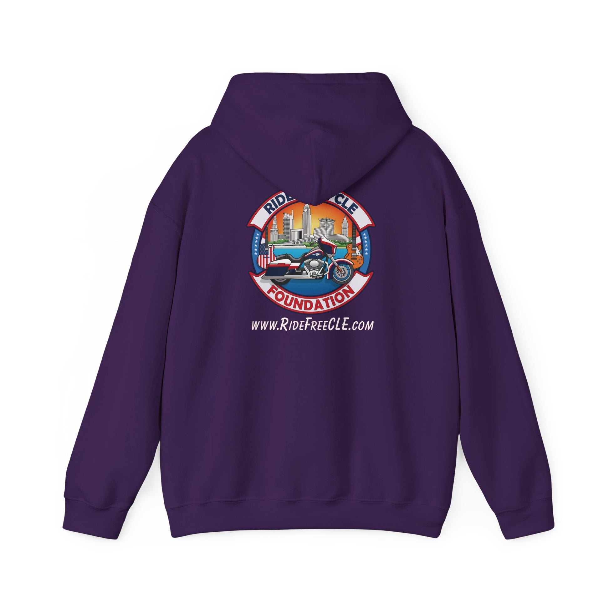 Ride Free CLE - Unisex Heavy Blend™ Hooded Sweatshirt - OCDandApparel