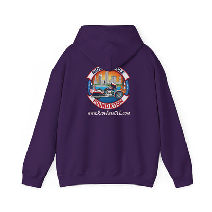 Ride Free CLE - Unisex Heavy Blend™ Hooded Sweatshirt - OCDandApparel