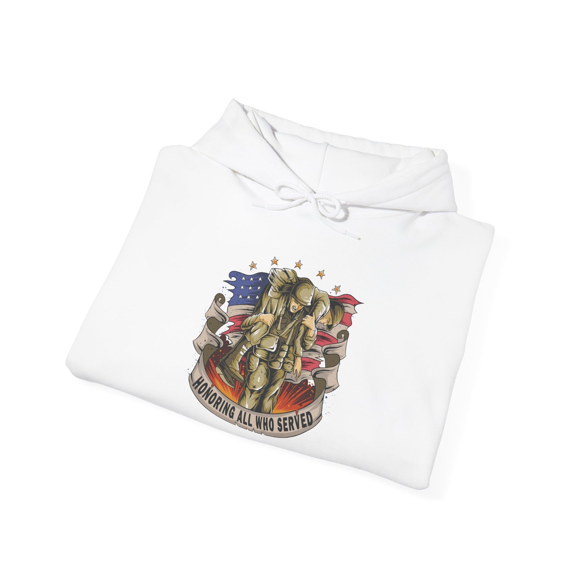 Honoring All Who Served - Unisex Heavy Blend™ Hooded Sweatshirt - OCDandApparel