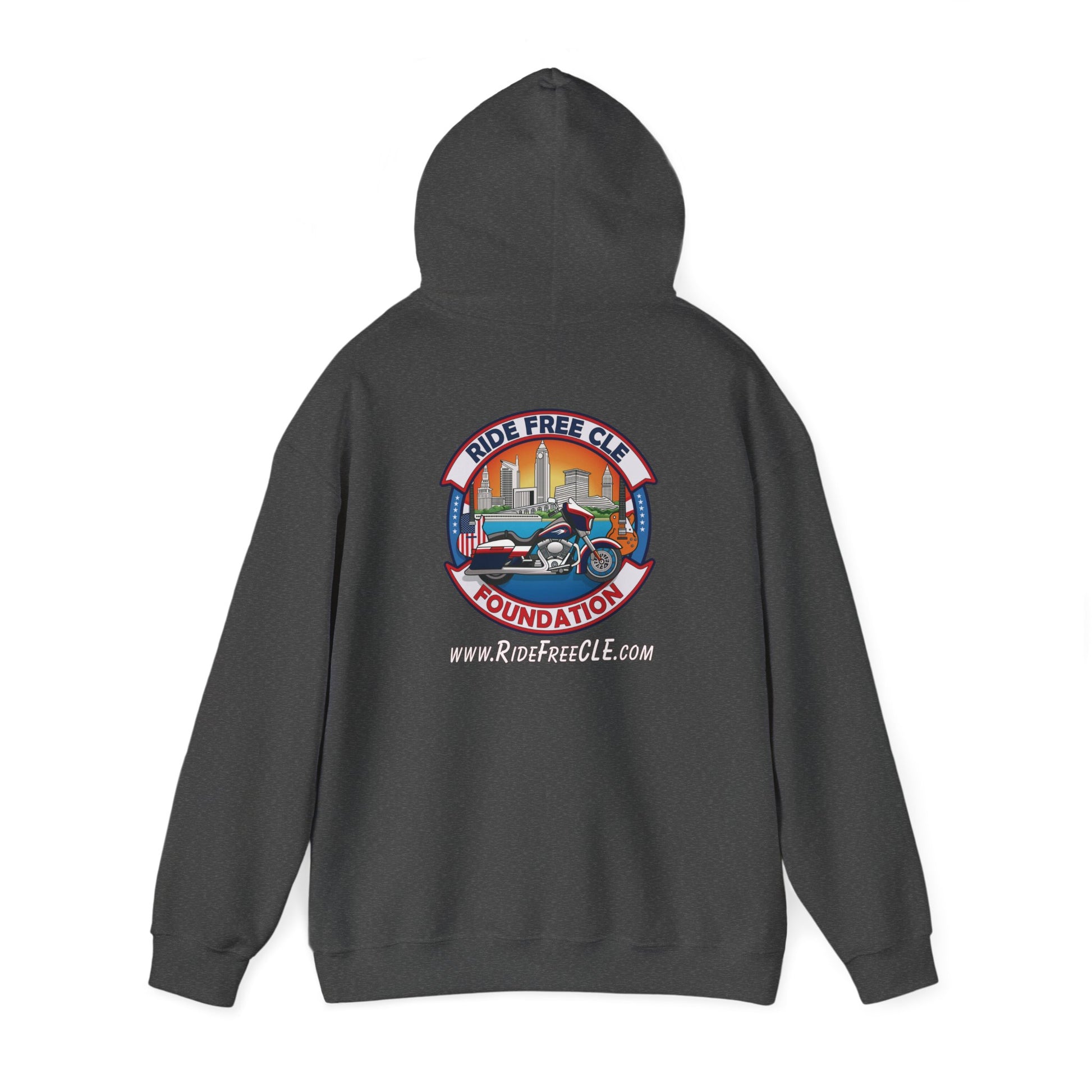 Ride Free CLE - Unisex Heavy Blend™ Hooded Sweatshirt - OCDandApparel