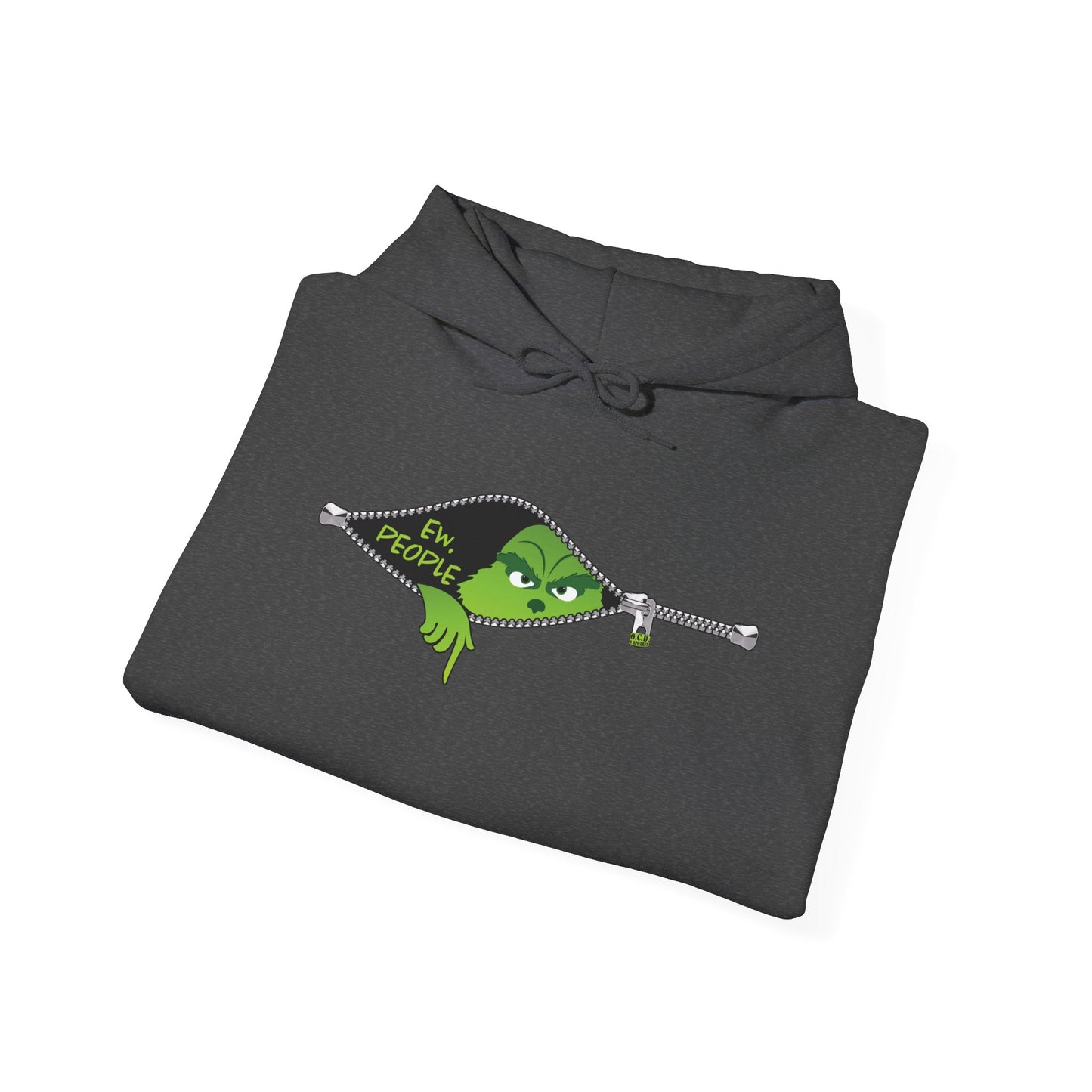 "Ew. People." Grinch Hoodie - Unisex Heavy Blend™ Hooded Sweatshirt - OCDandApparel